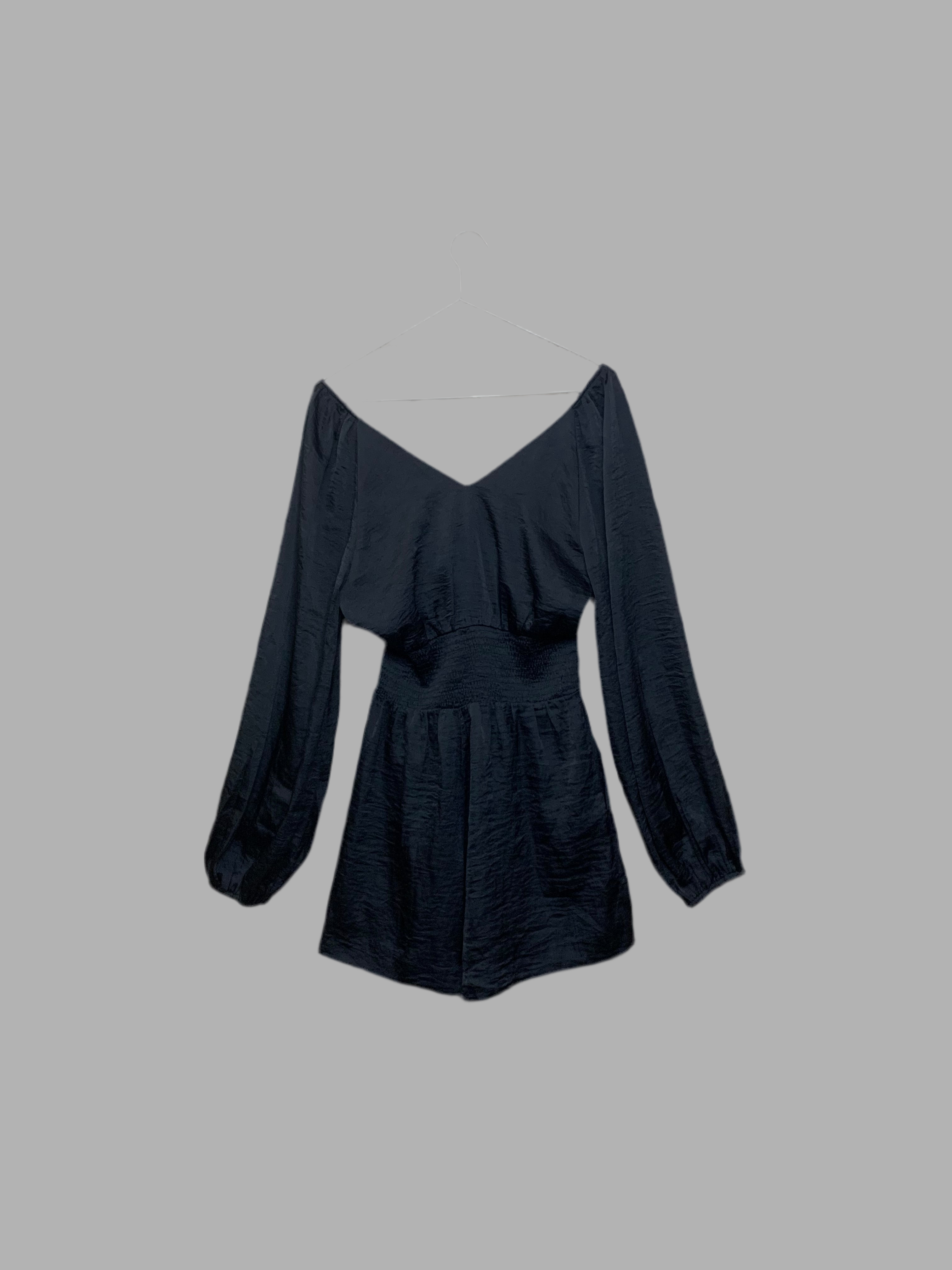 Combishort noir satiné - H&M