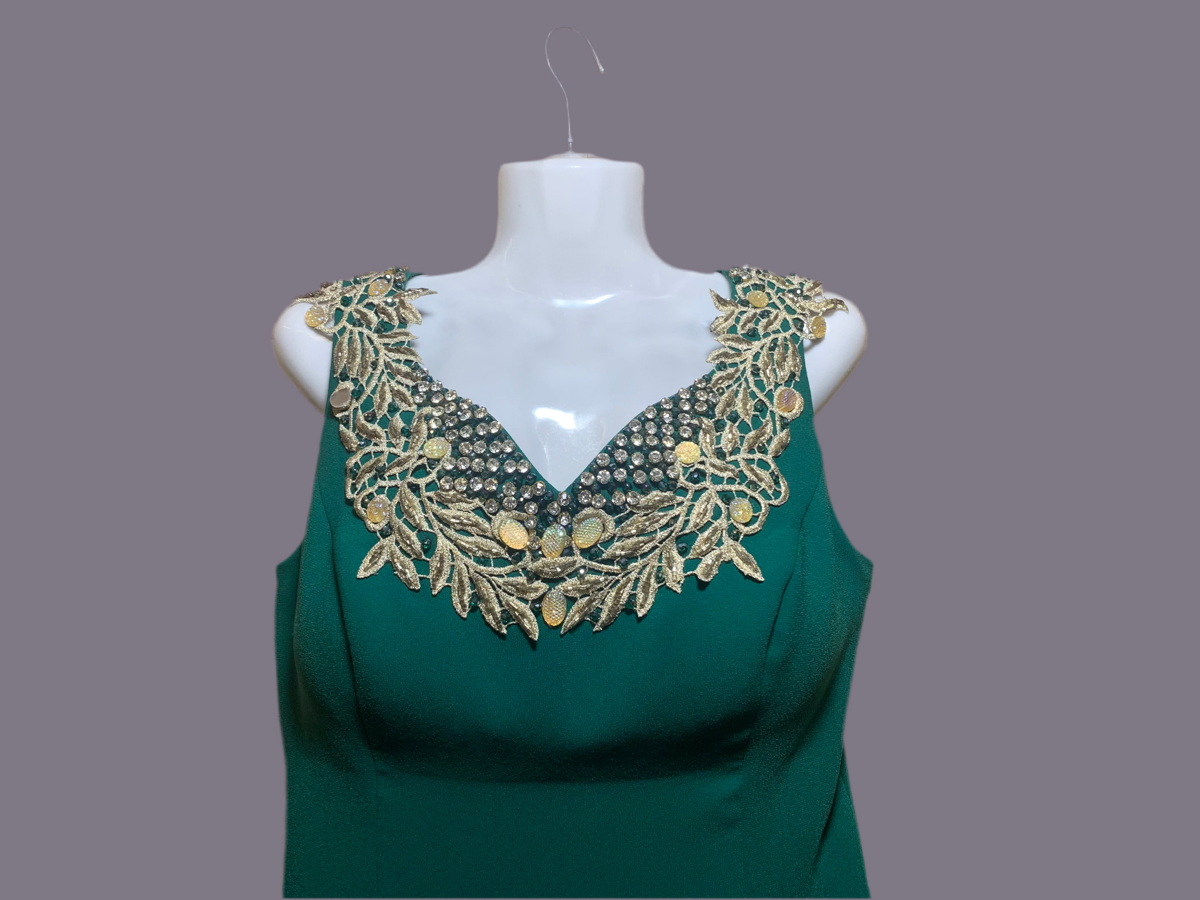 Robe de soirée verte – Messina