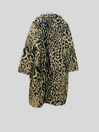 Manteau long à motif animal