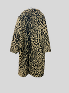 Manteau long à motif animal
