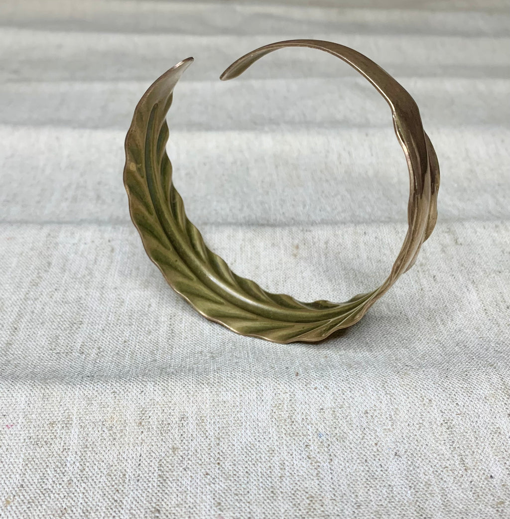 Bracelet manchette  laiton - vintage