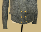Gilet Vintage en Mohair Gris