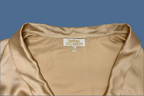 Robe portefeuille satinée - beige champagne Boohoo