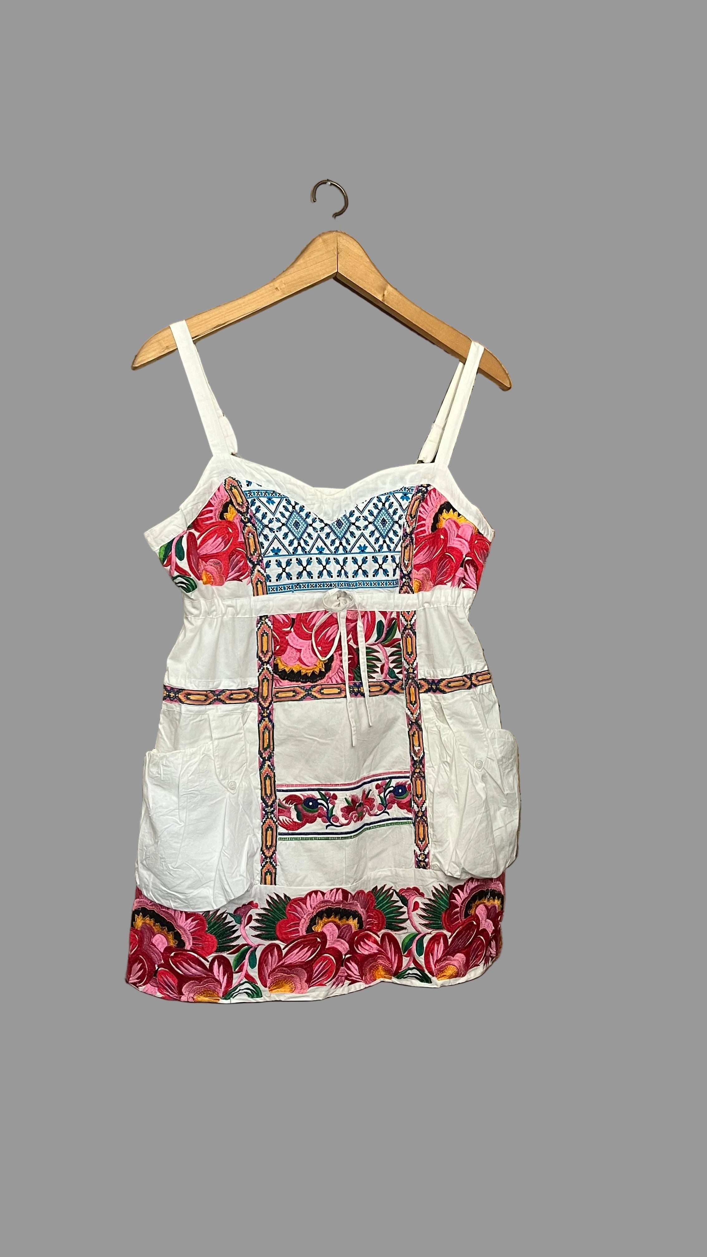 Haut bohème brodé Savage Culture – Taille L – 100% coton