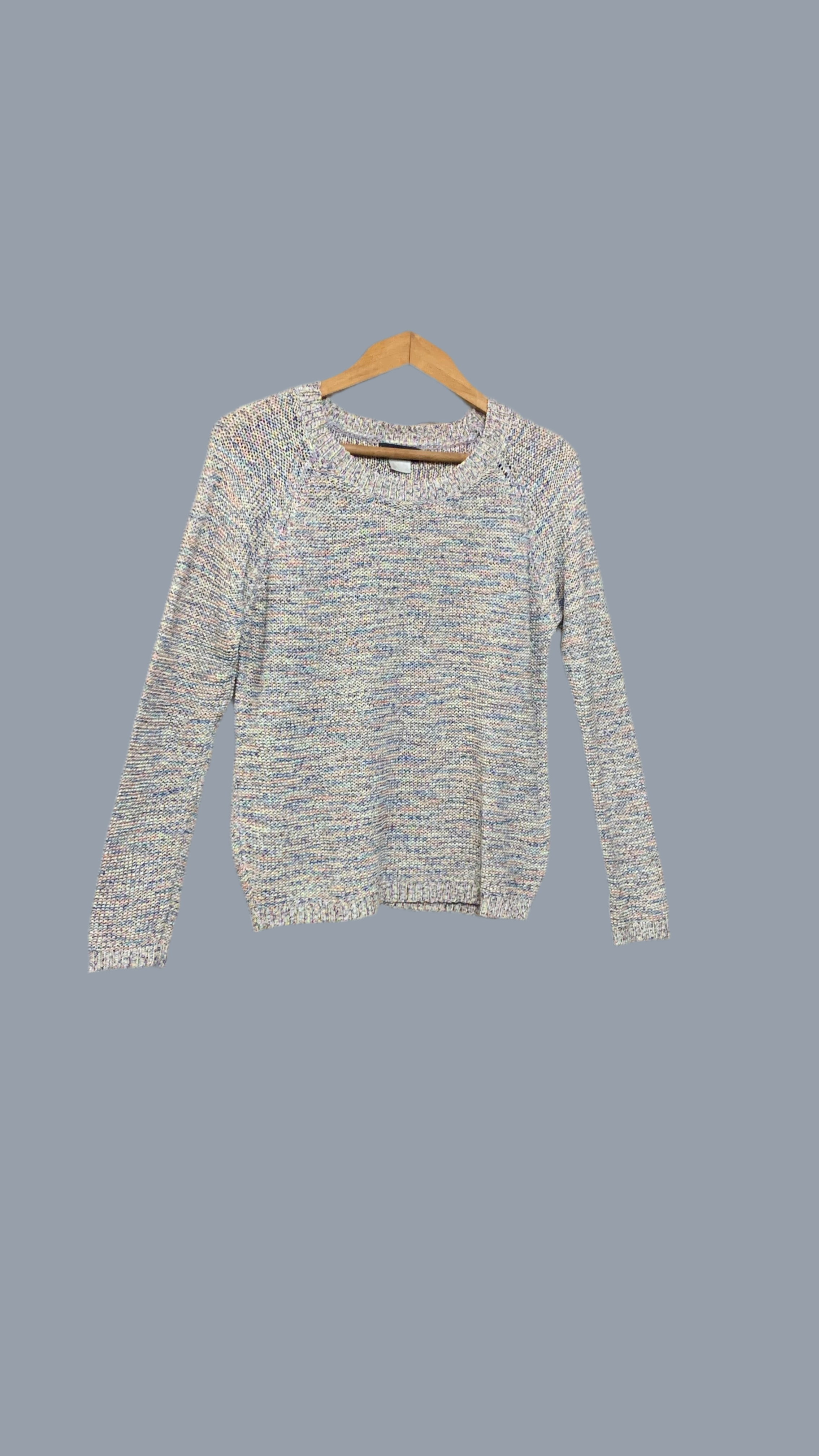Pull en maille multicolore