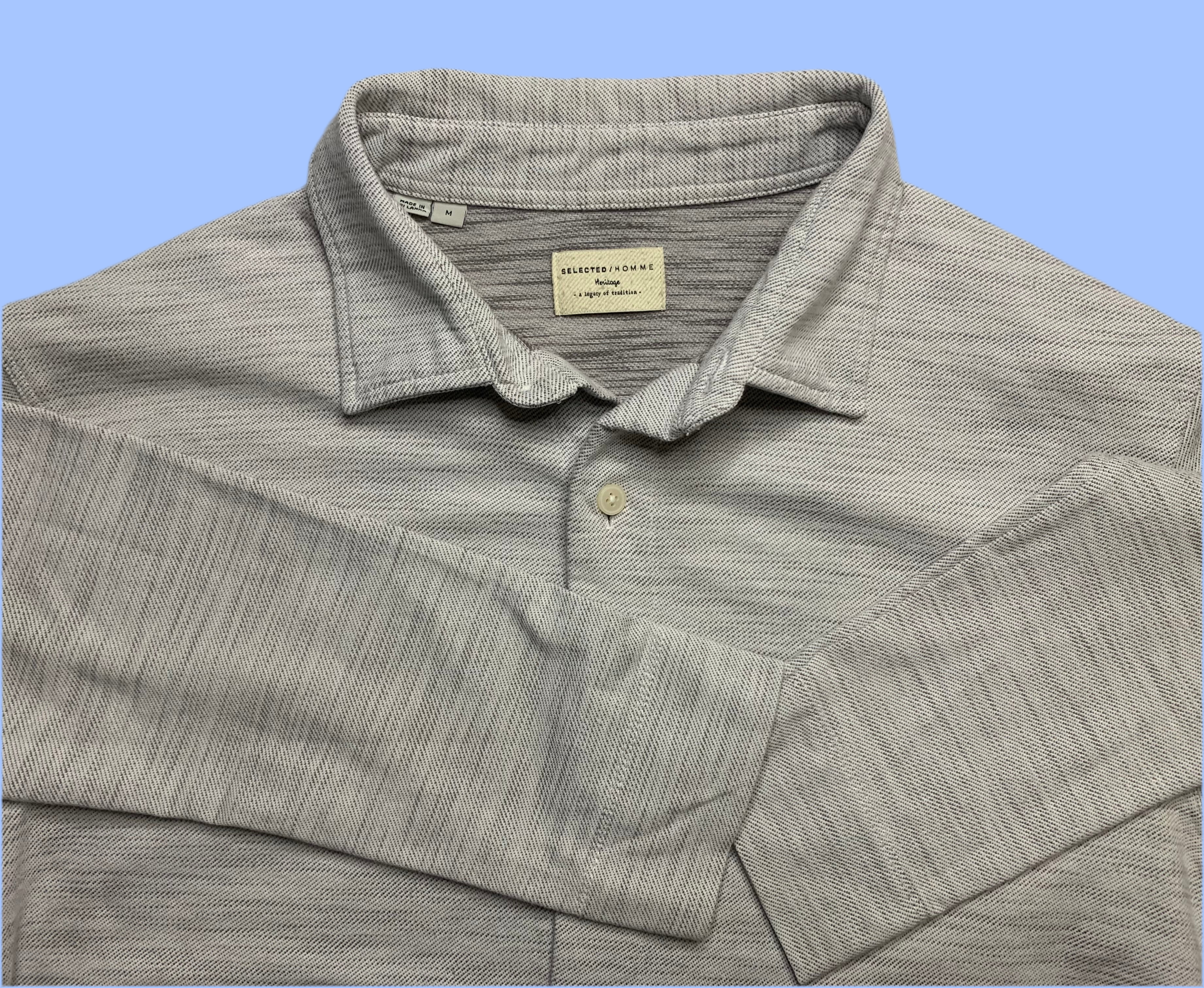 Chemise texturée gris clair -  Héritage
