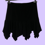 Mini-jupe noire asymétrique