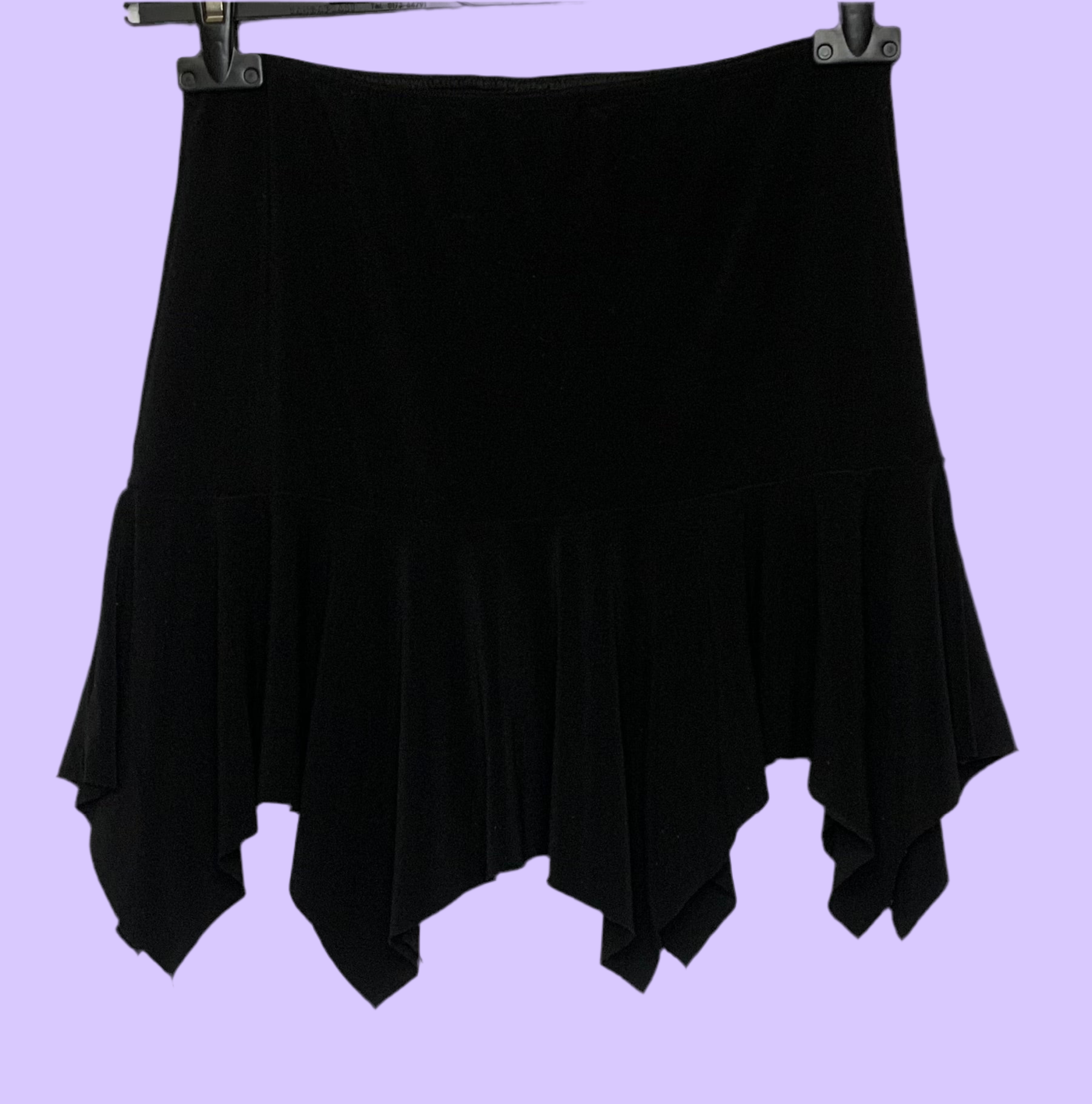 Mini-jupe noire asymétrique