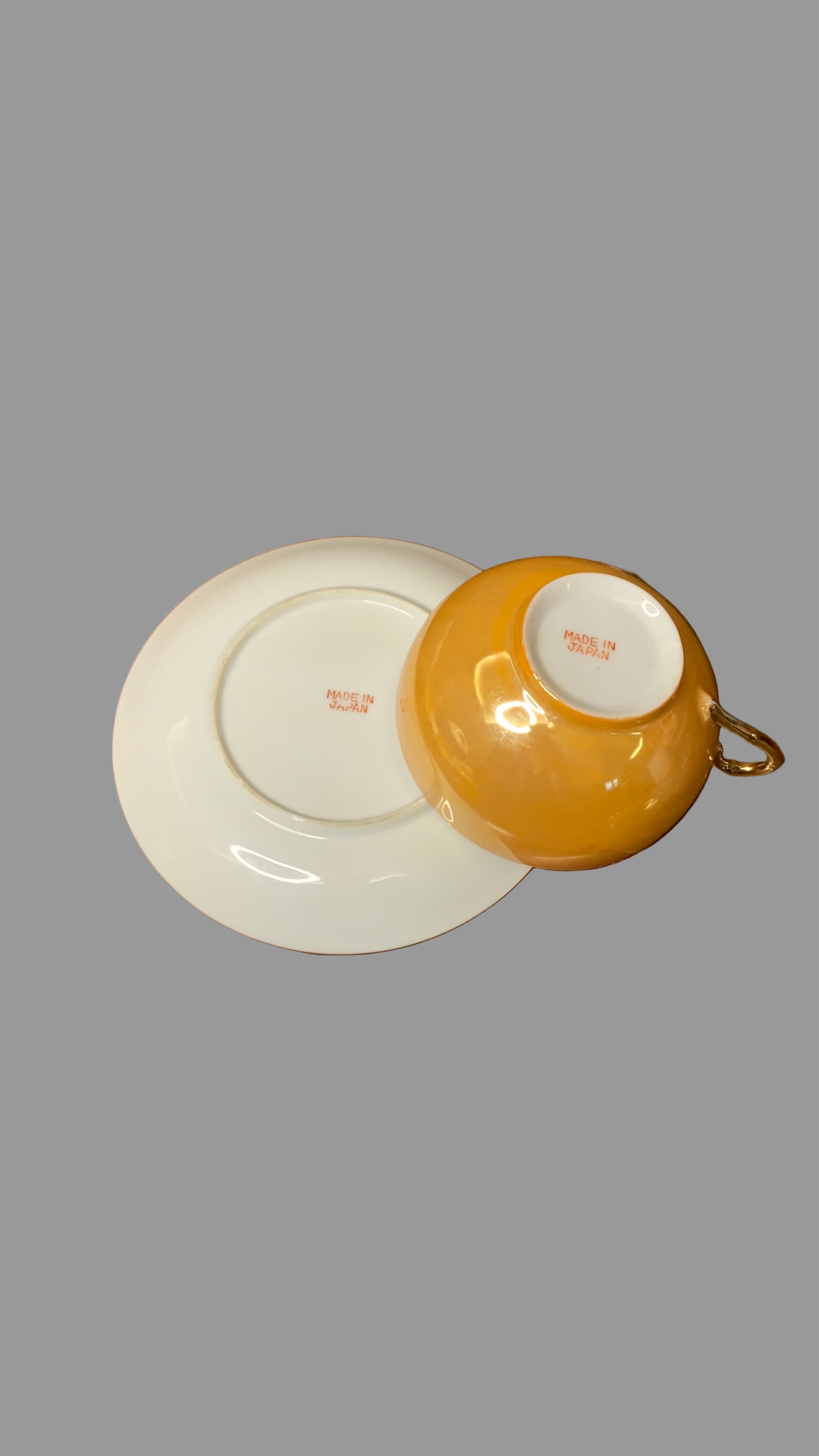 Lot de 4 tasse à thé vintage - porcelaine japonaise Art Déco