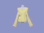 Top en maille jaune
