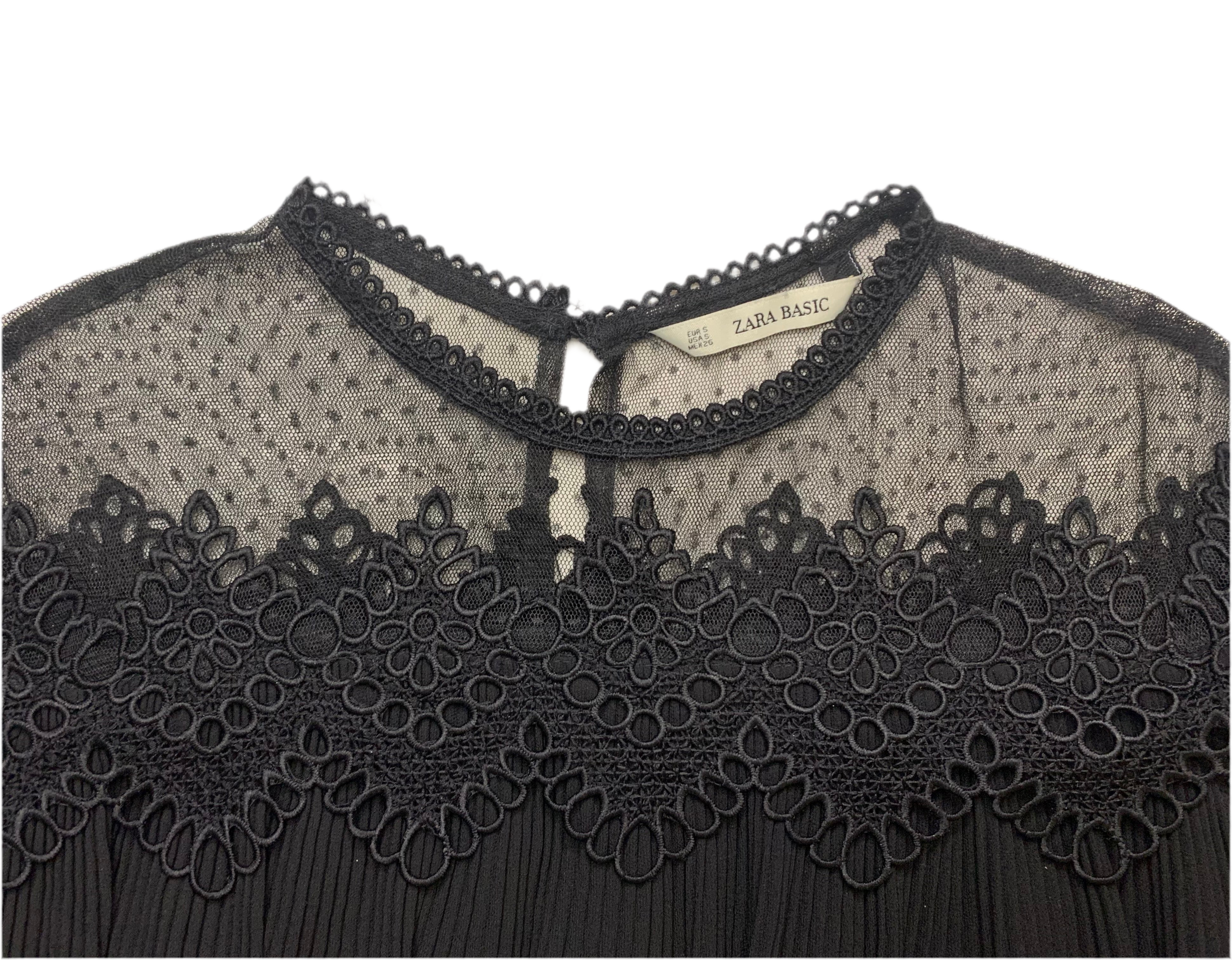 Robe courte plissée - Zara