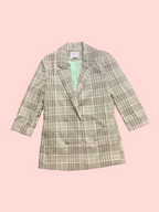 Veste blazer à carreaux – Bershka
