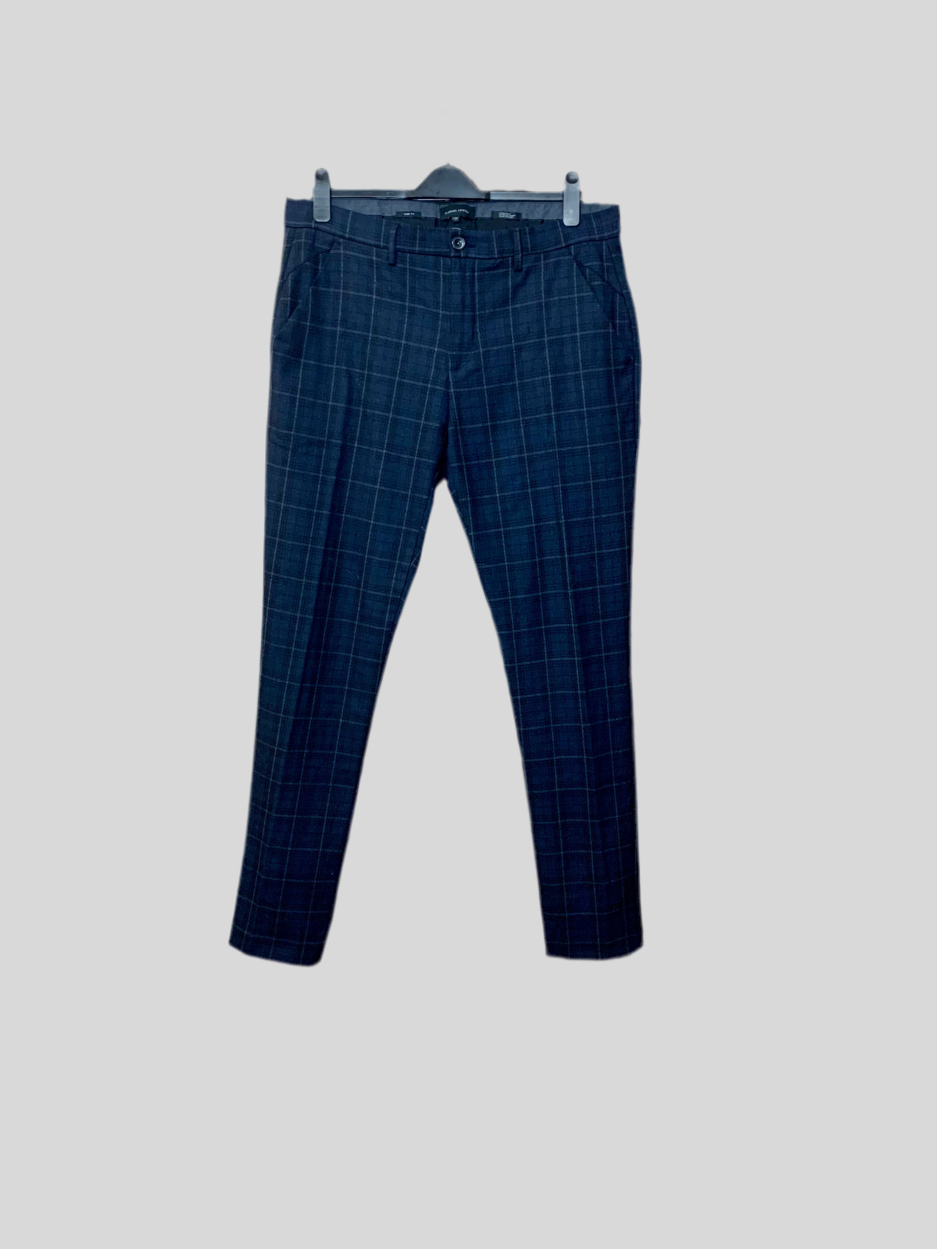 Pantalon à carreaux  Slim Fit -  Casual Friday