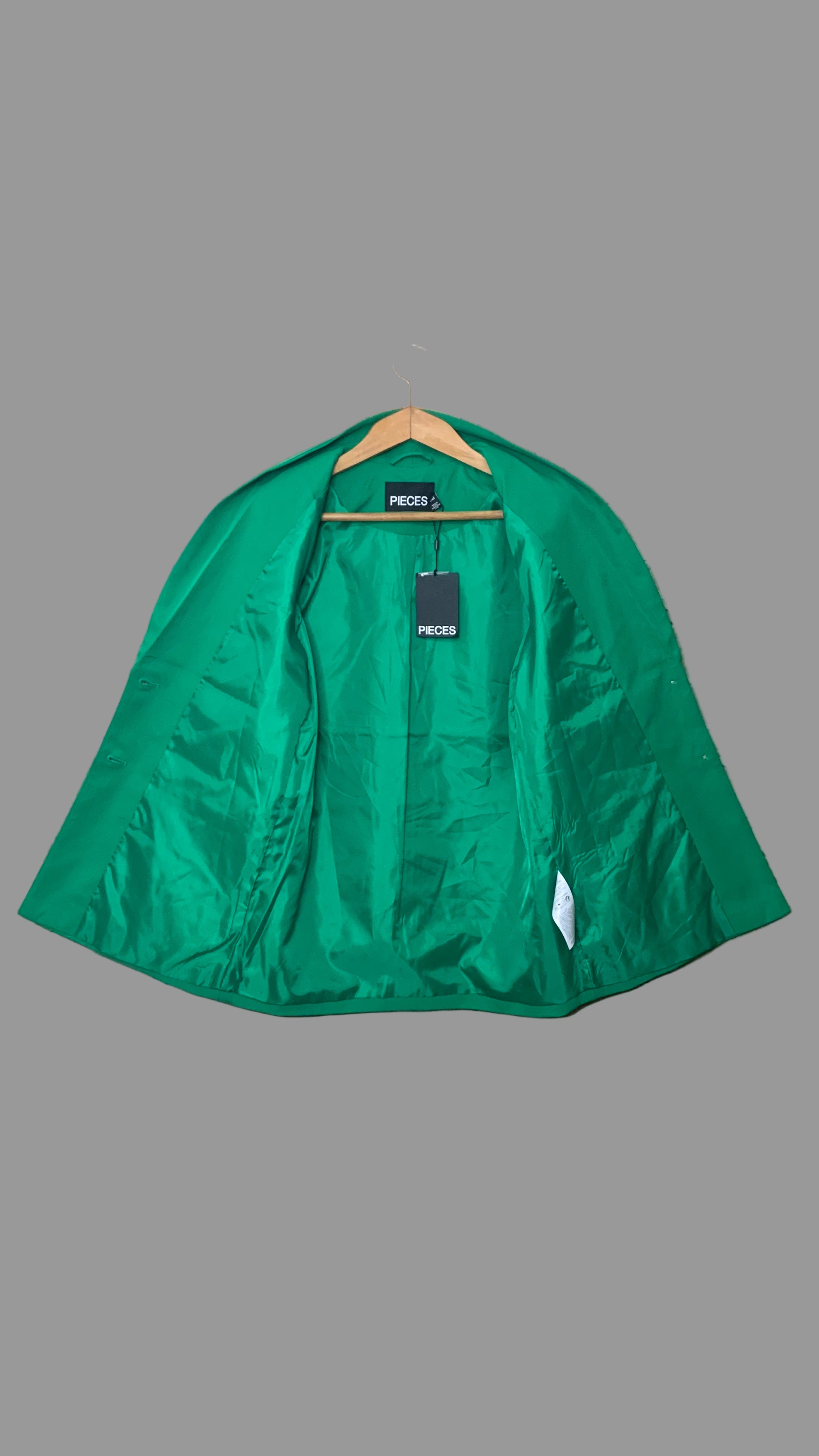 Blazer vert émeraude – Pieces –