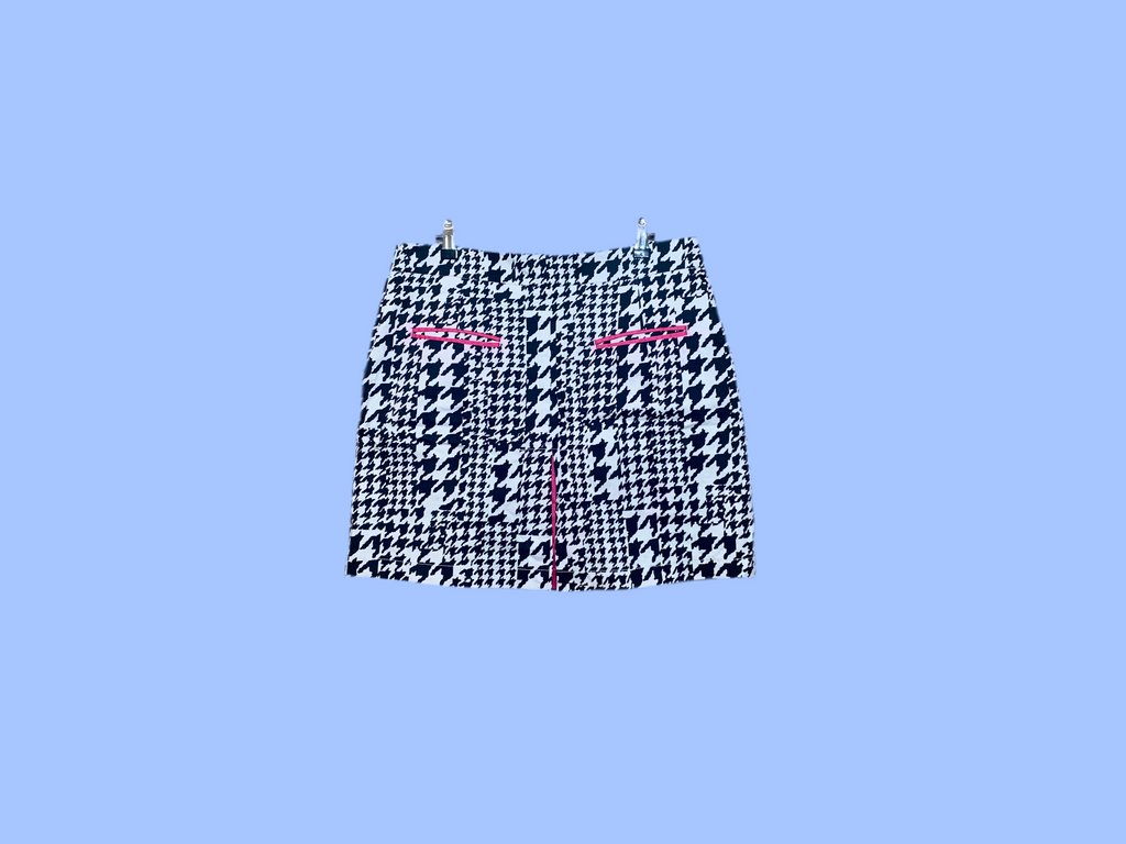 Mini-Jupe à Motif Pied-de-Poule "Girls Golf"