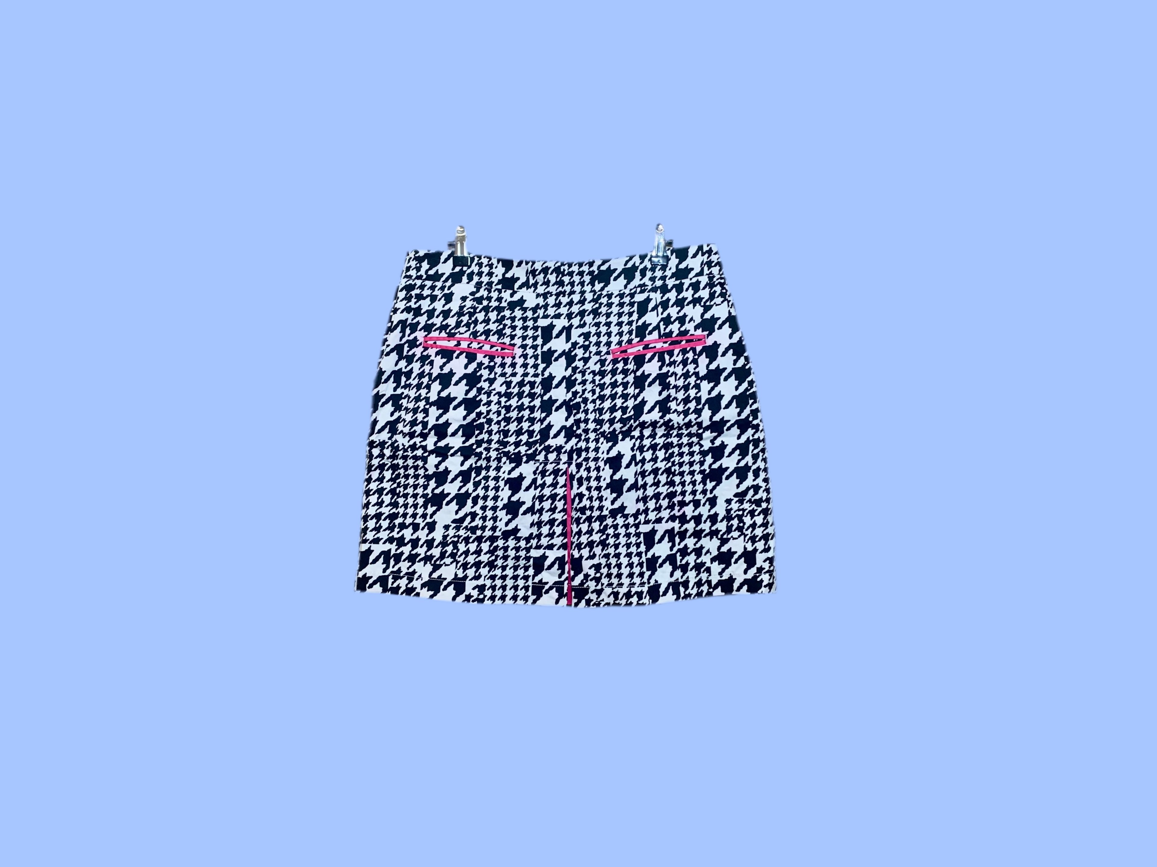 Mini-Jupe à Motif Pied-de-Poule "Girls Golf"