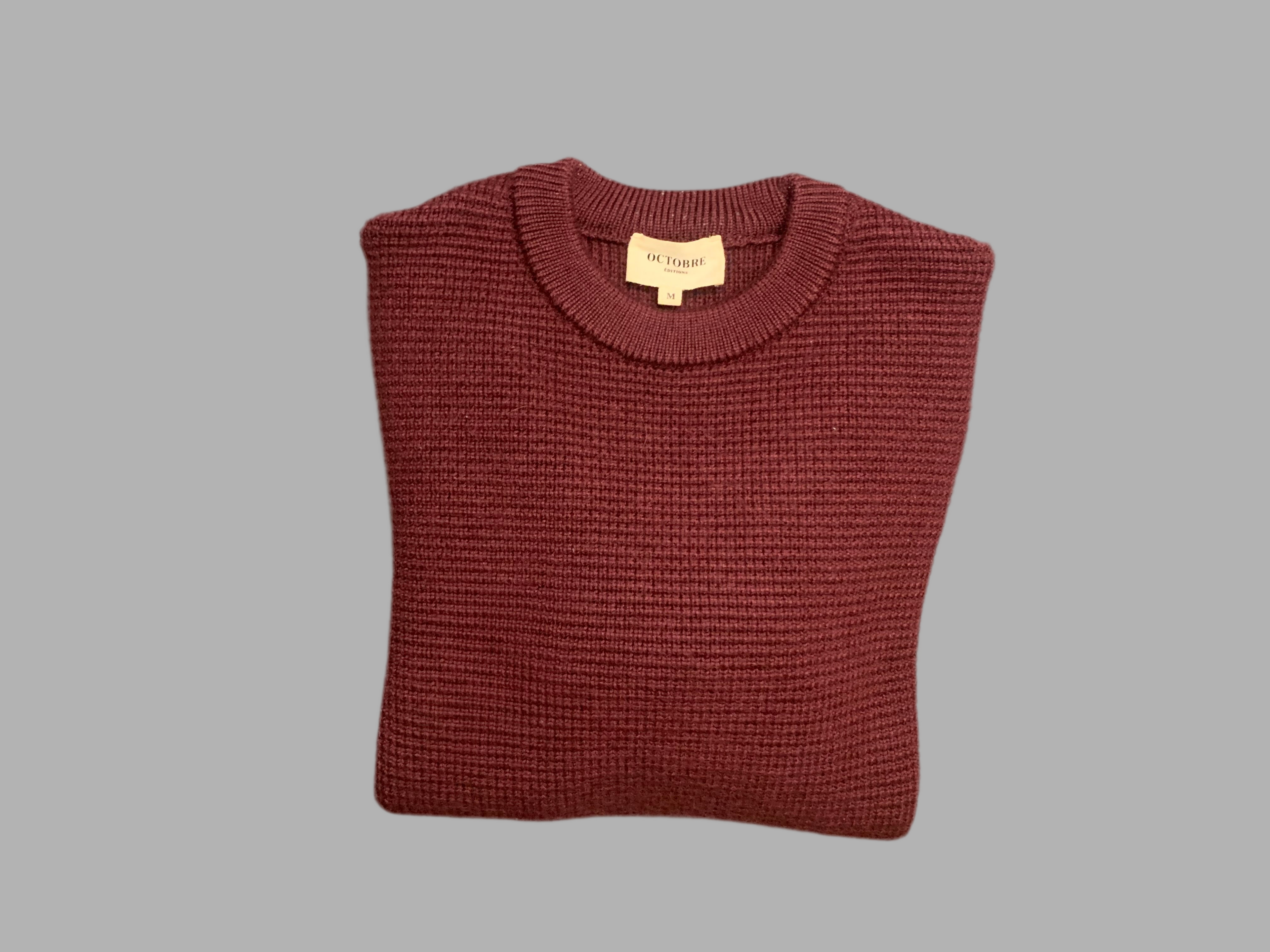 Pull en mérinos - Octobre Edition