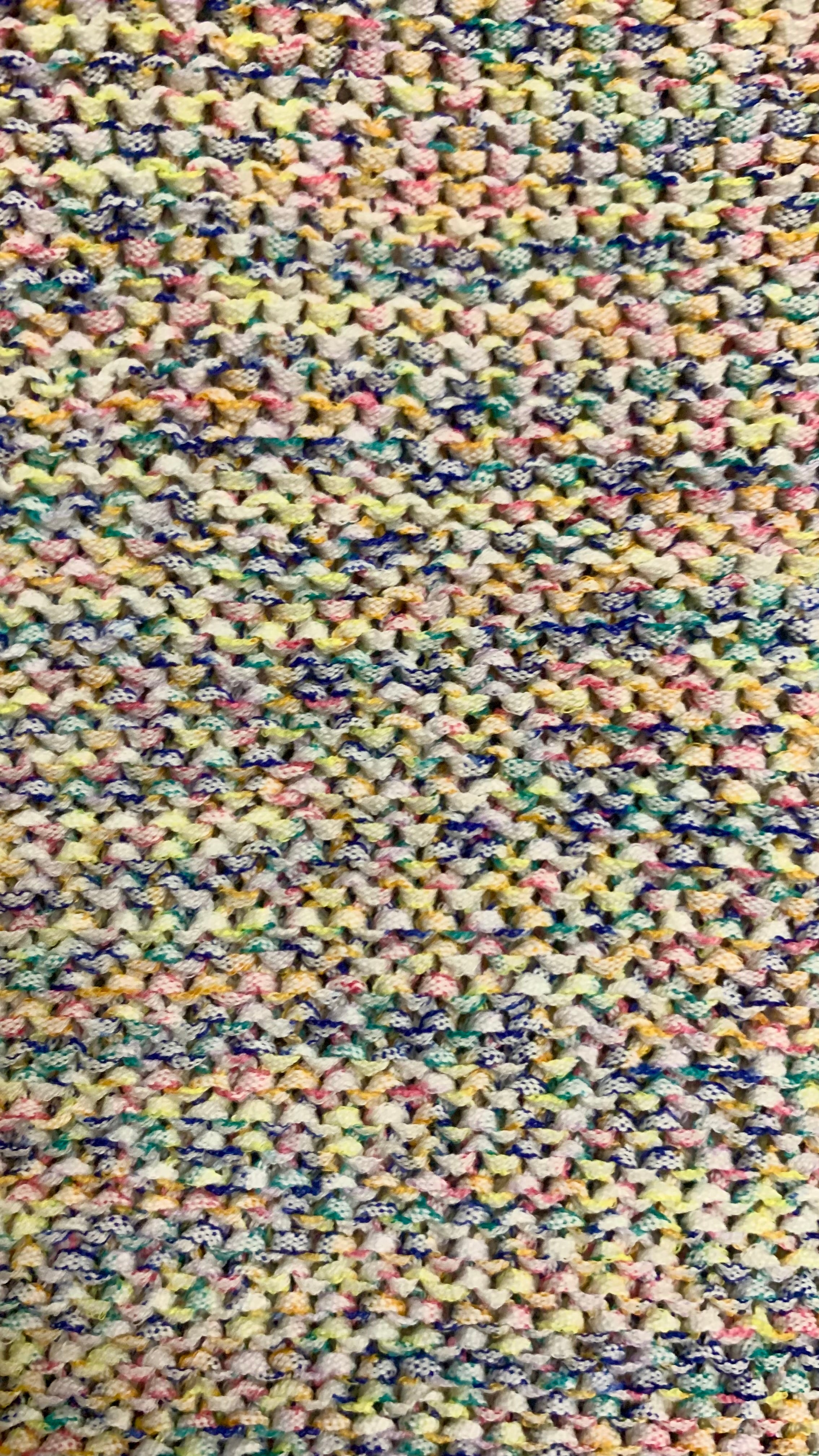 Pull en maille multicolore