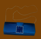 Sac pochette bleu