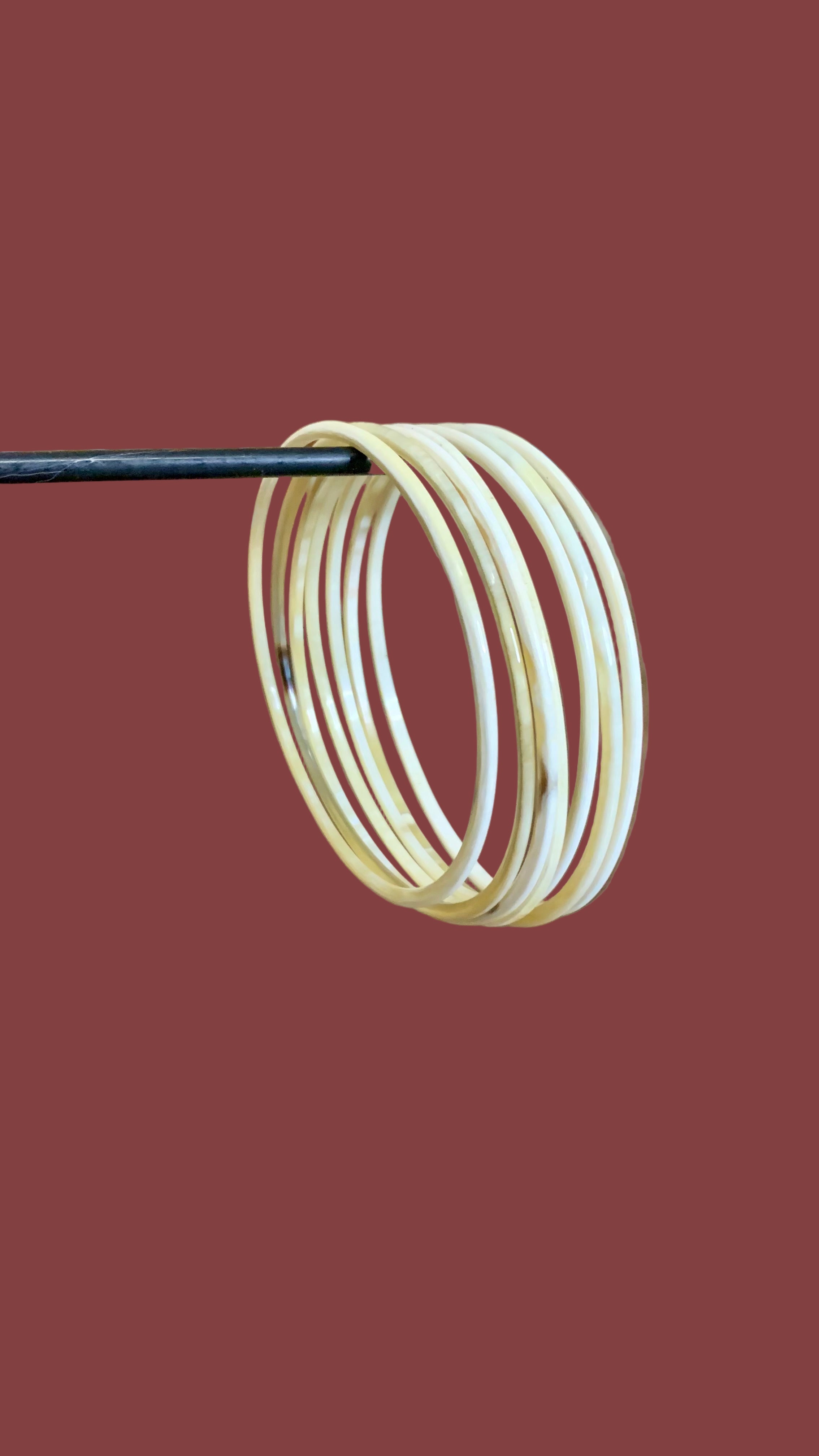 lot de 7 bracelets en corne de buffle