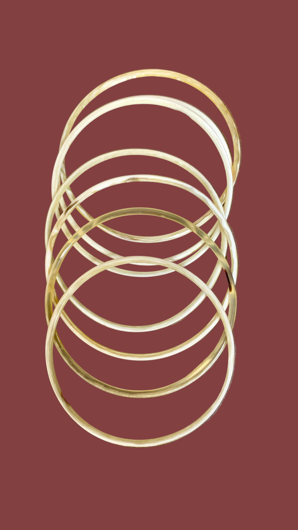 lot de 7 bracelets en corne de buffle