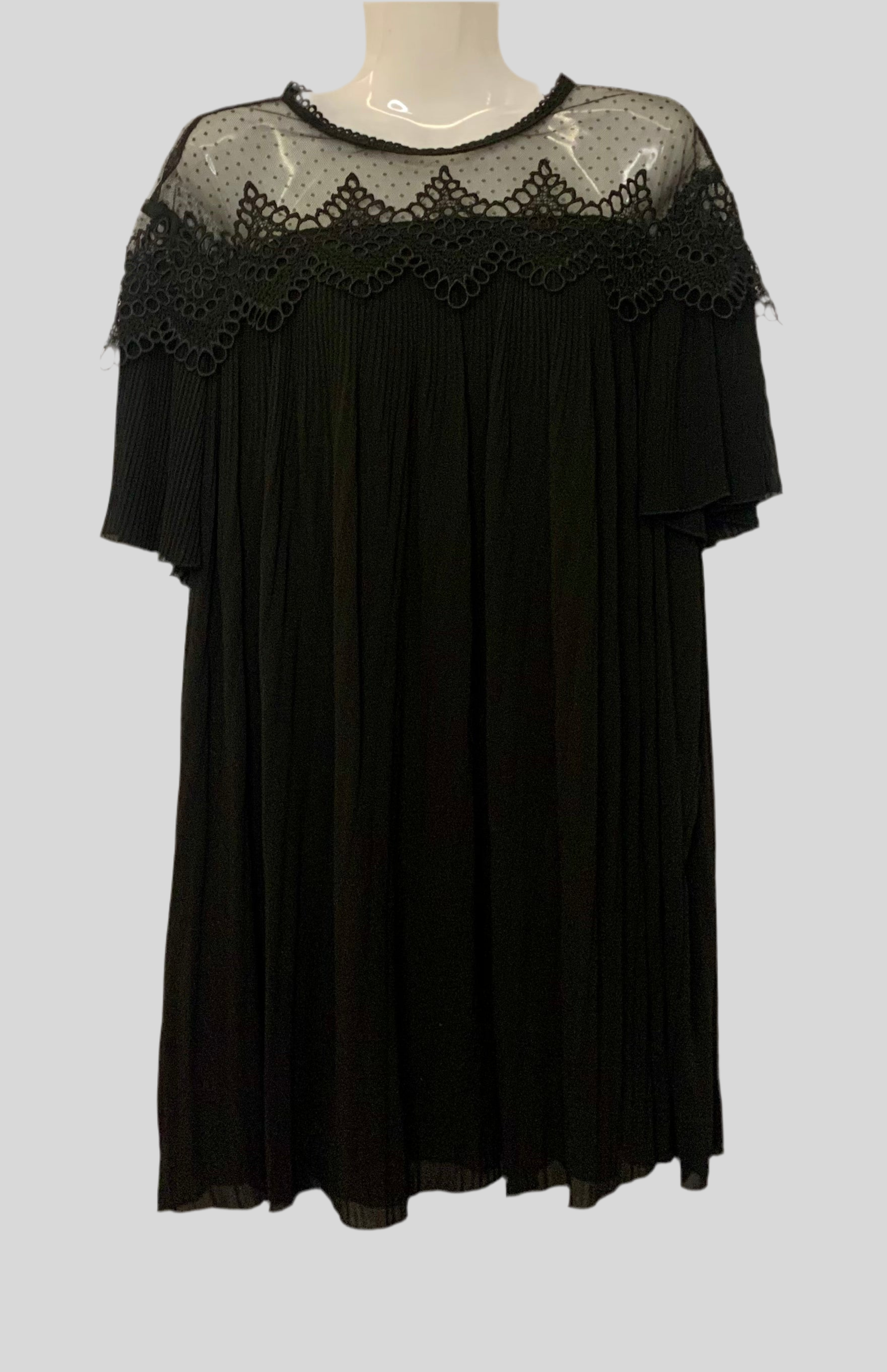Robe courte plissée - Zara
