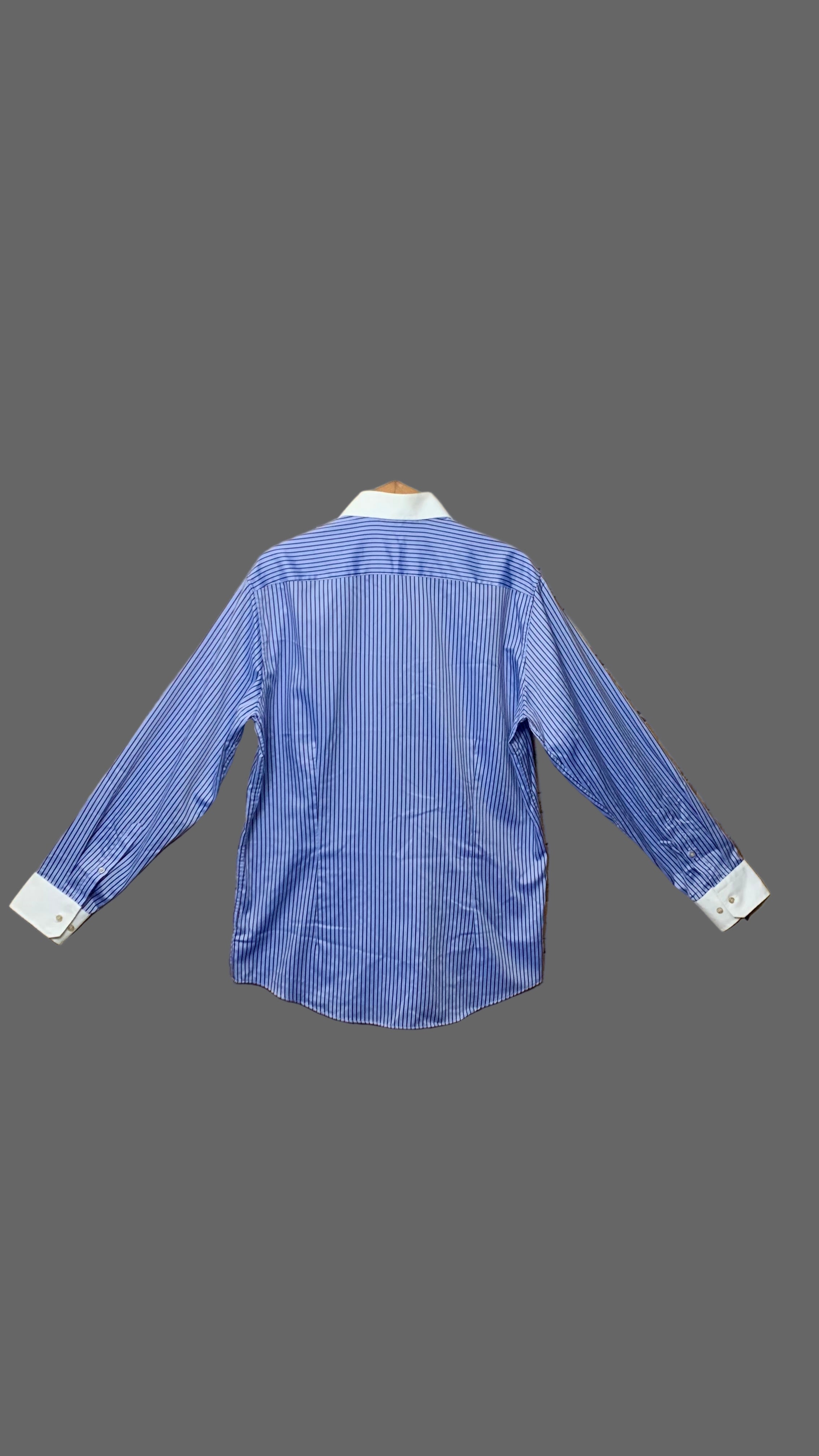 Chemise rayée bleu et marron – Seidensticker