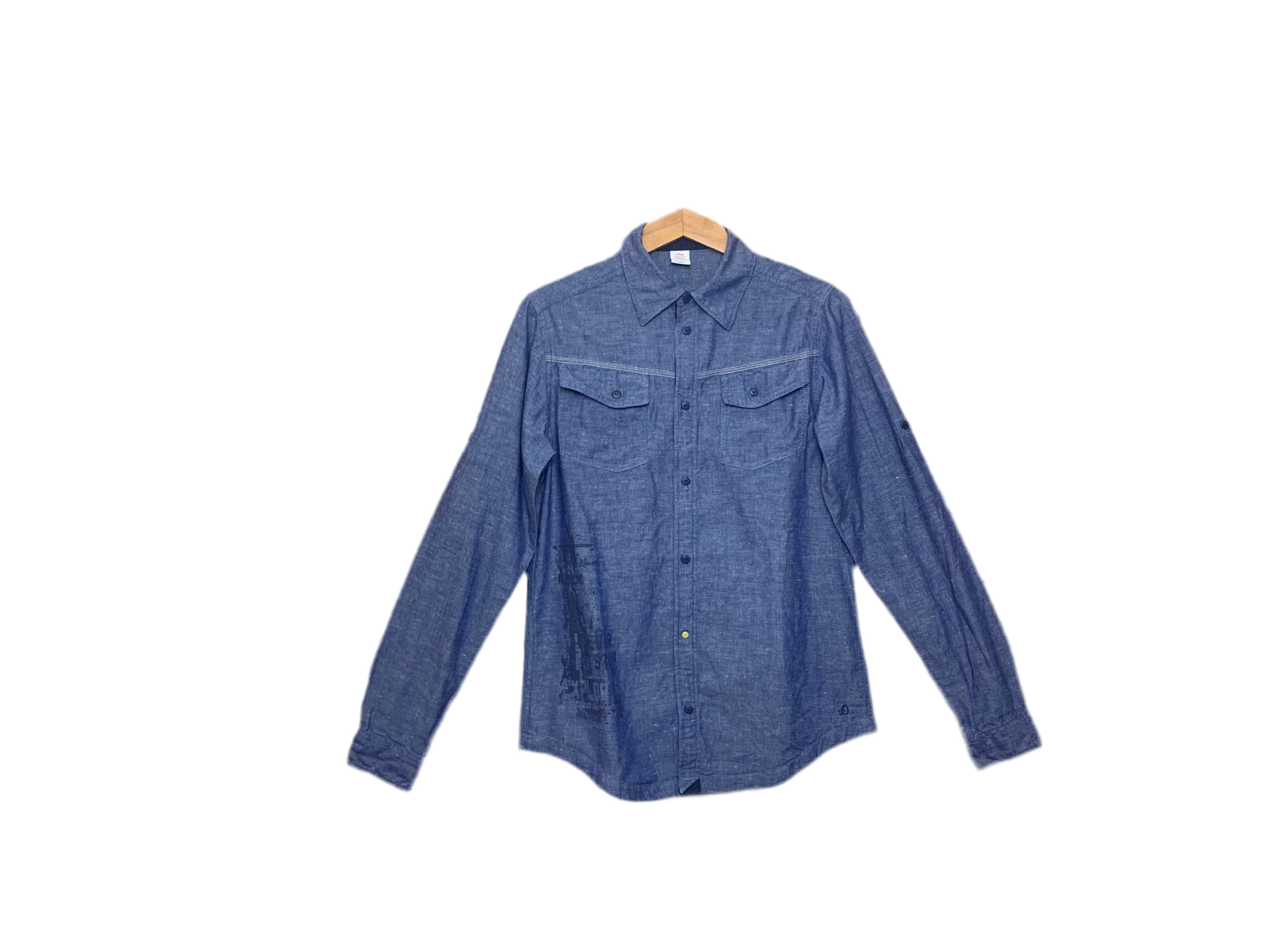 Chemise  homme bleu jean – S.Oliver