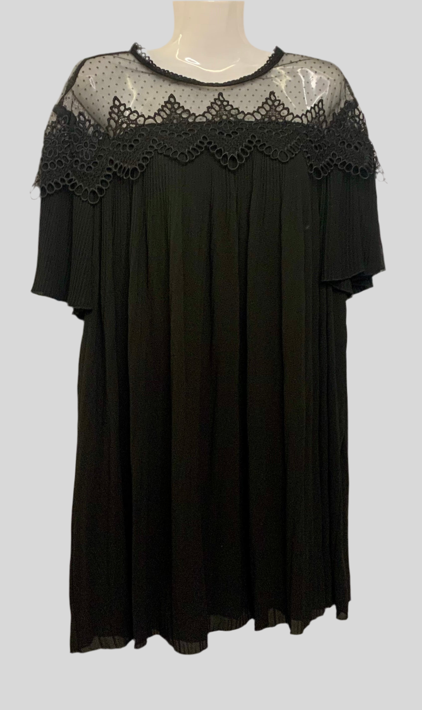 Robe courte plissée - Zara