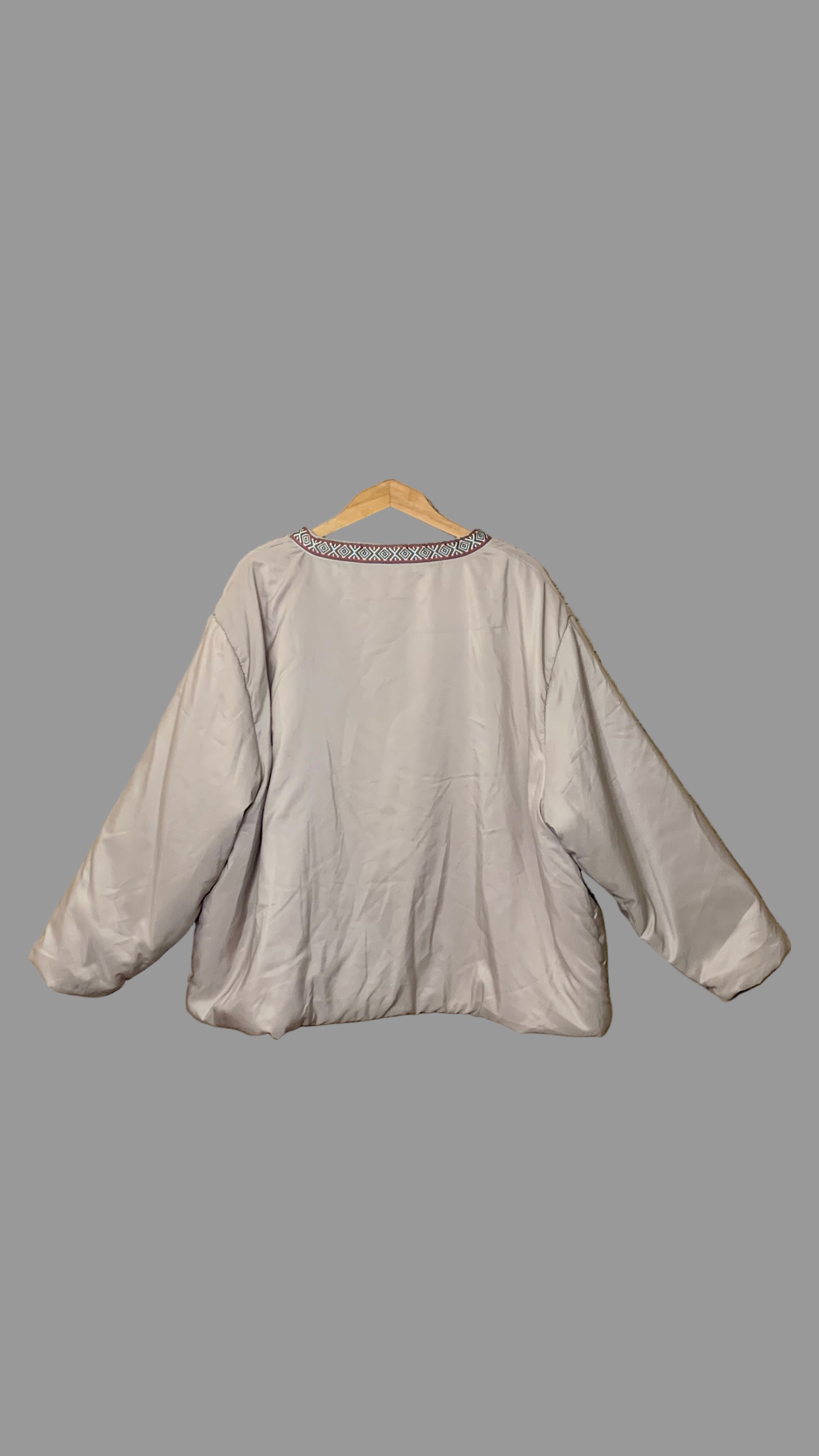 Veste courte oversize beige – Gabriella Vicenza
