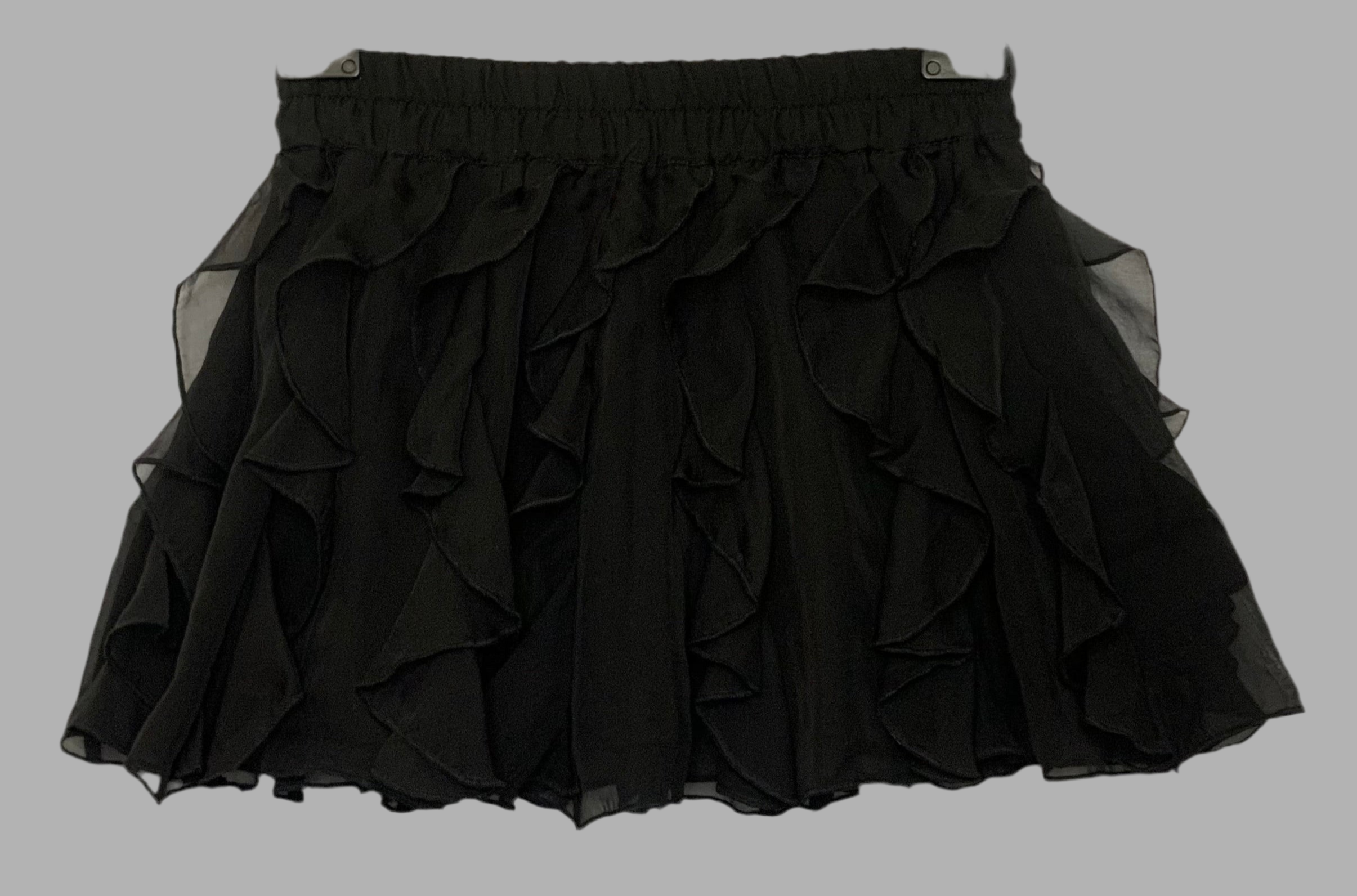 Mini-Jupe Noire à Volants