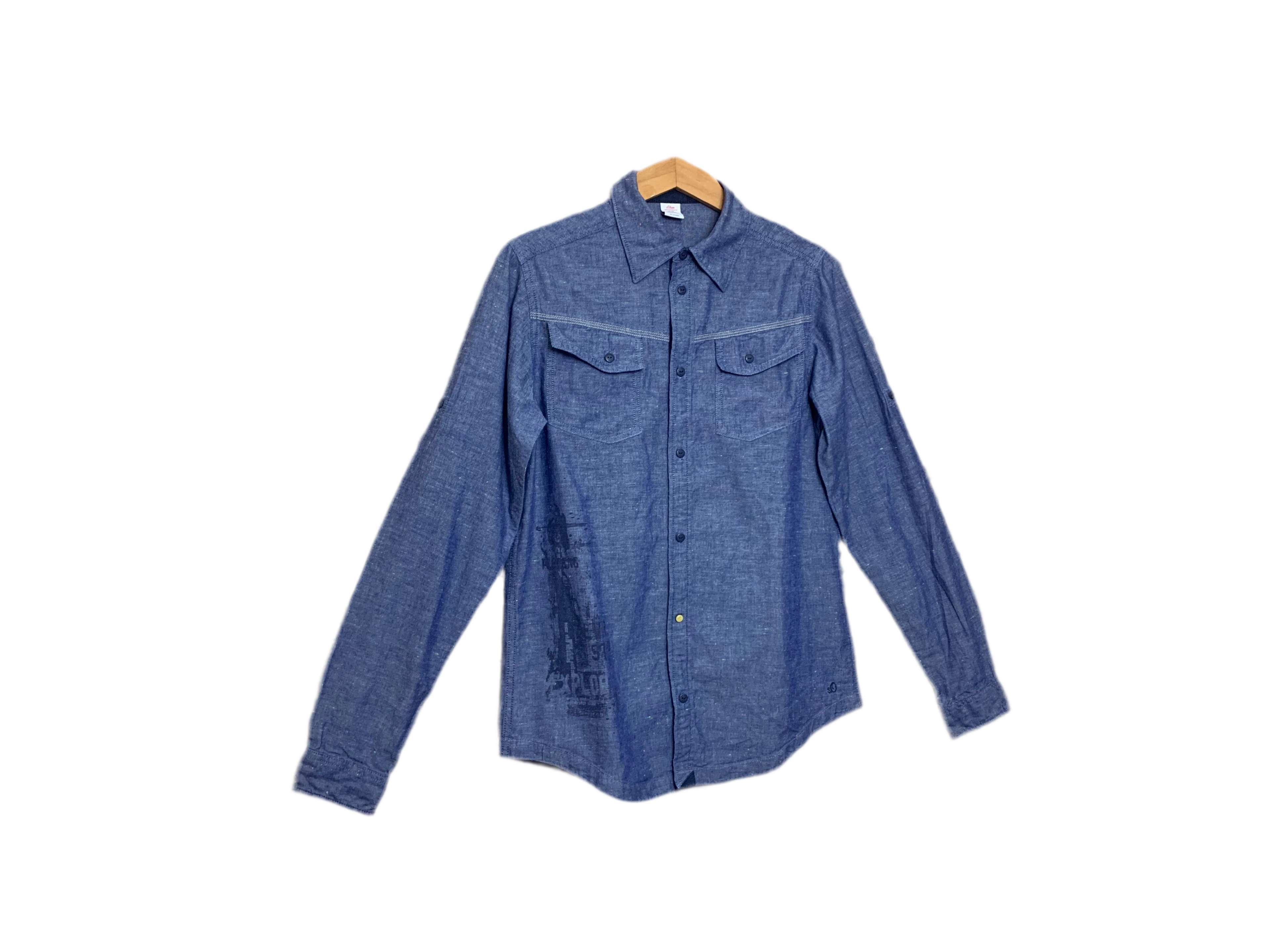 Chemise  homme bleu jean – S.Oliver