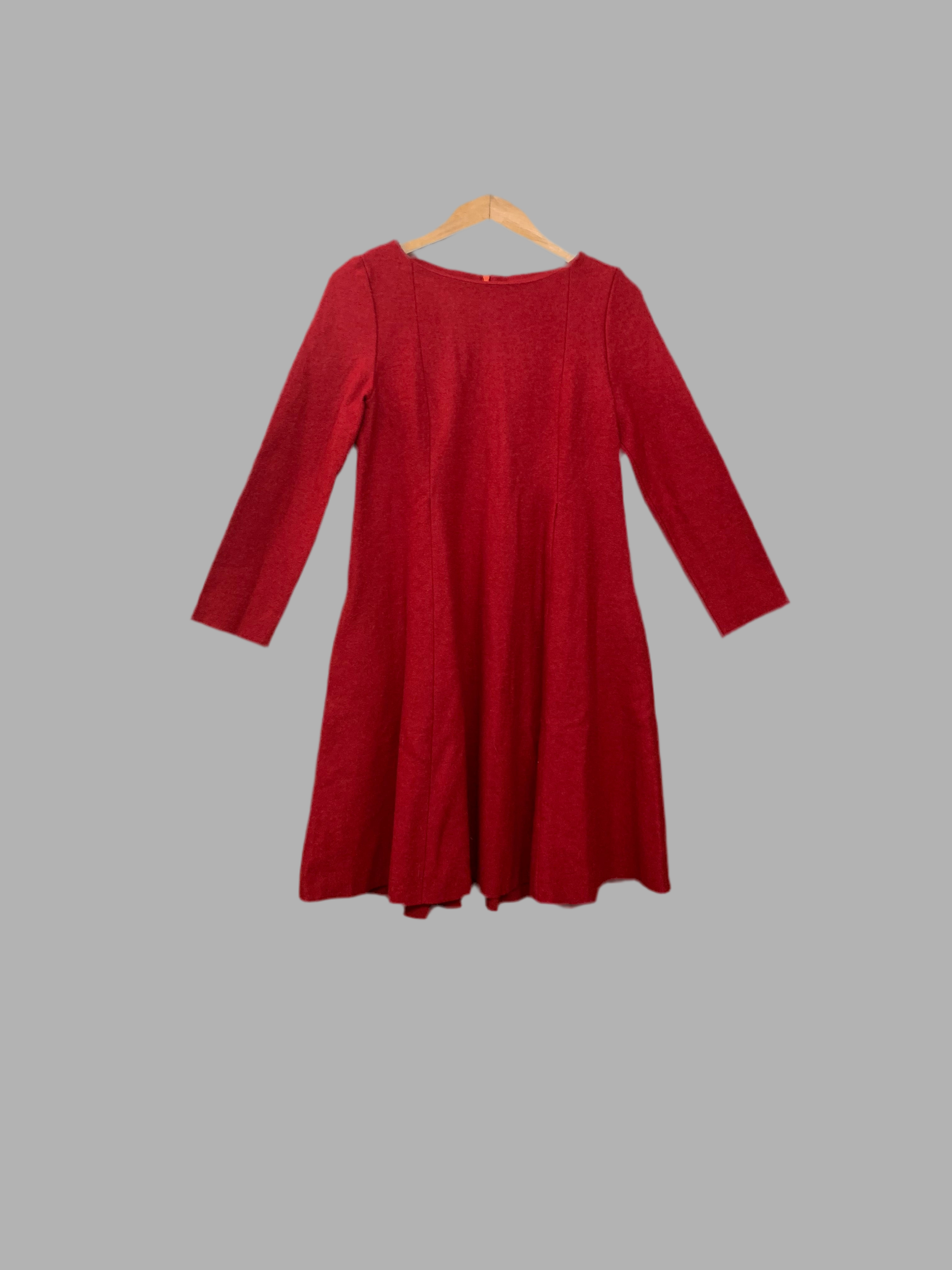 Robe en laine grenat -  Cacharel