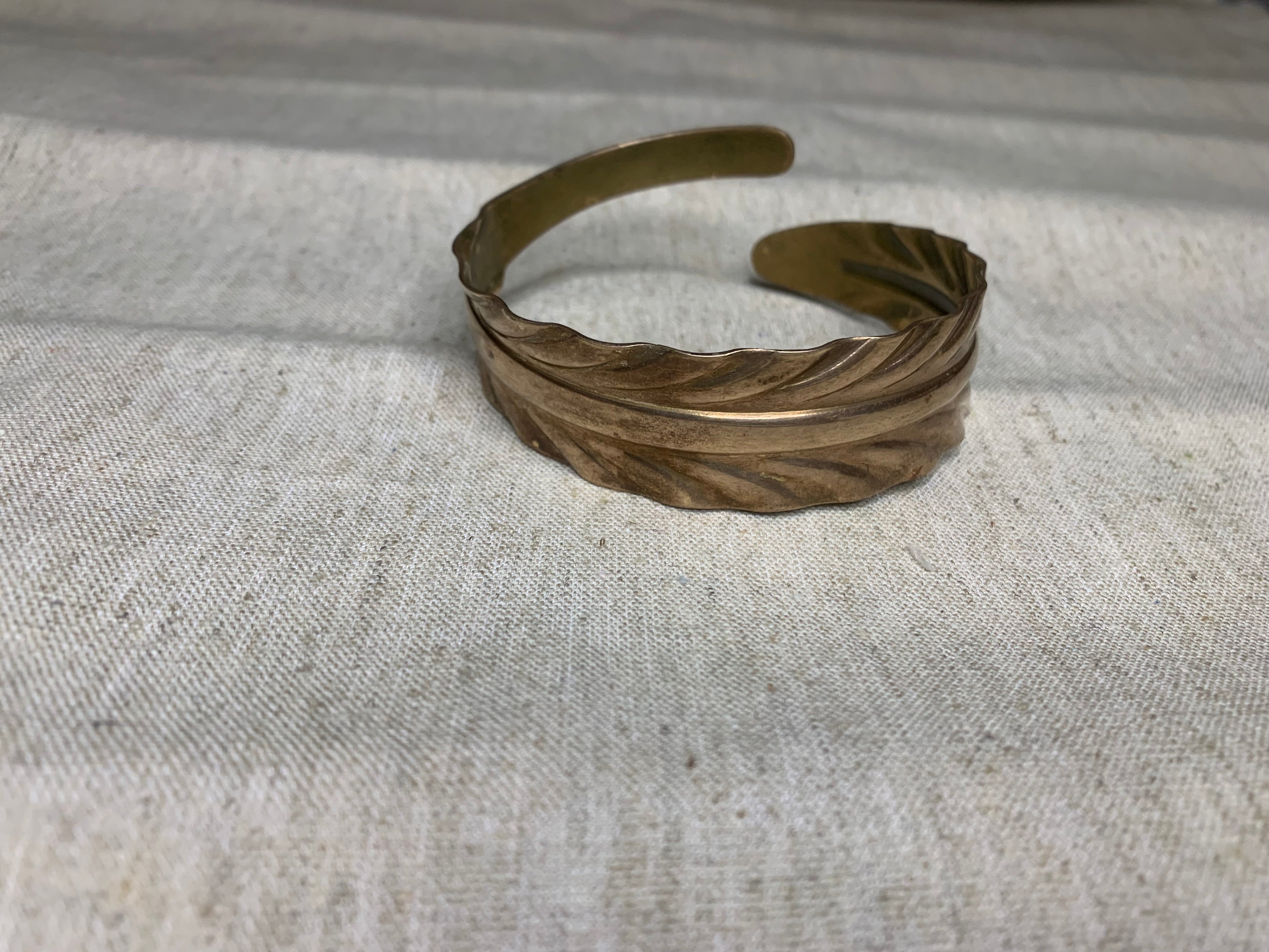 Bracelet manchette  laiton - vintage