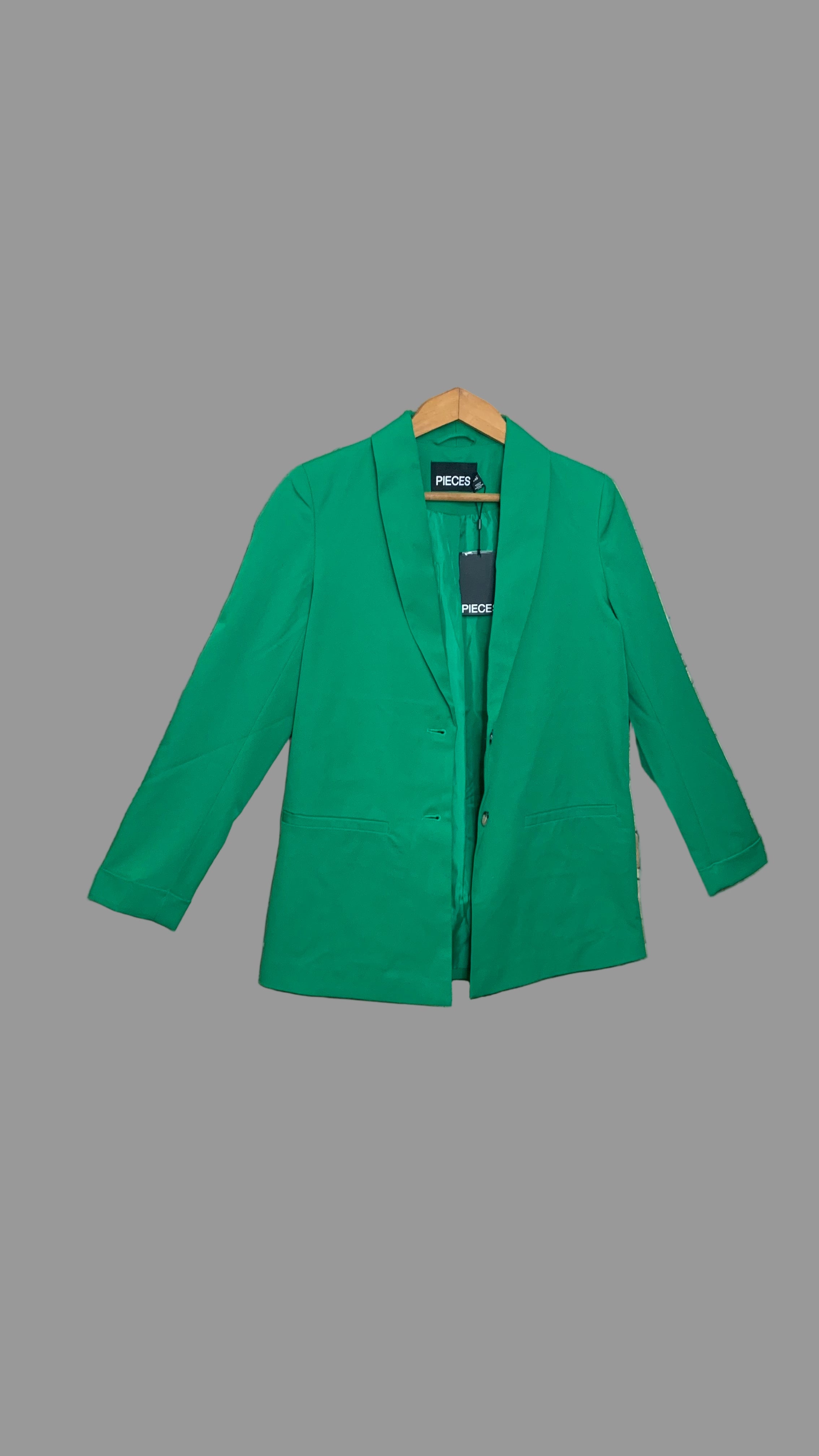 Blazer vert émeraude – Pieces –