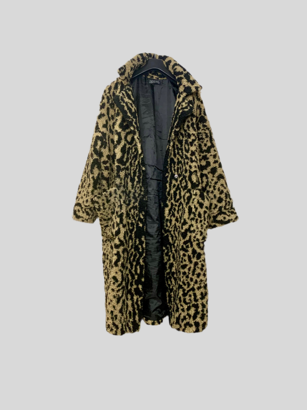 Manteau long à motif animal