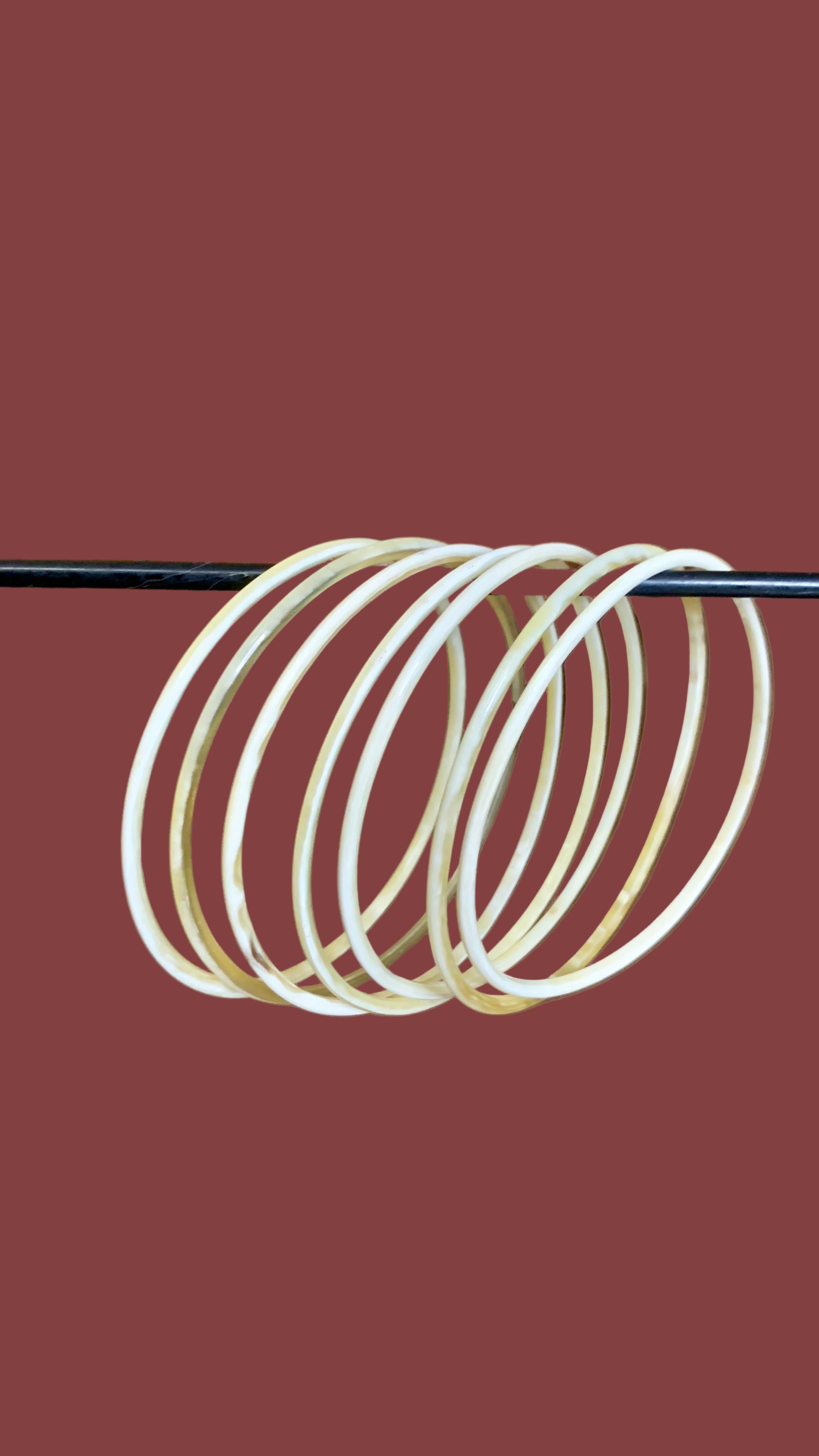 lot de 7 bracelets en corne de buffle