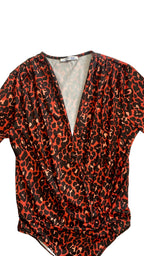 Body léopard rouge et noir – ZARA – Taille M