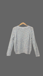 Pull en maille multicolore