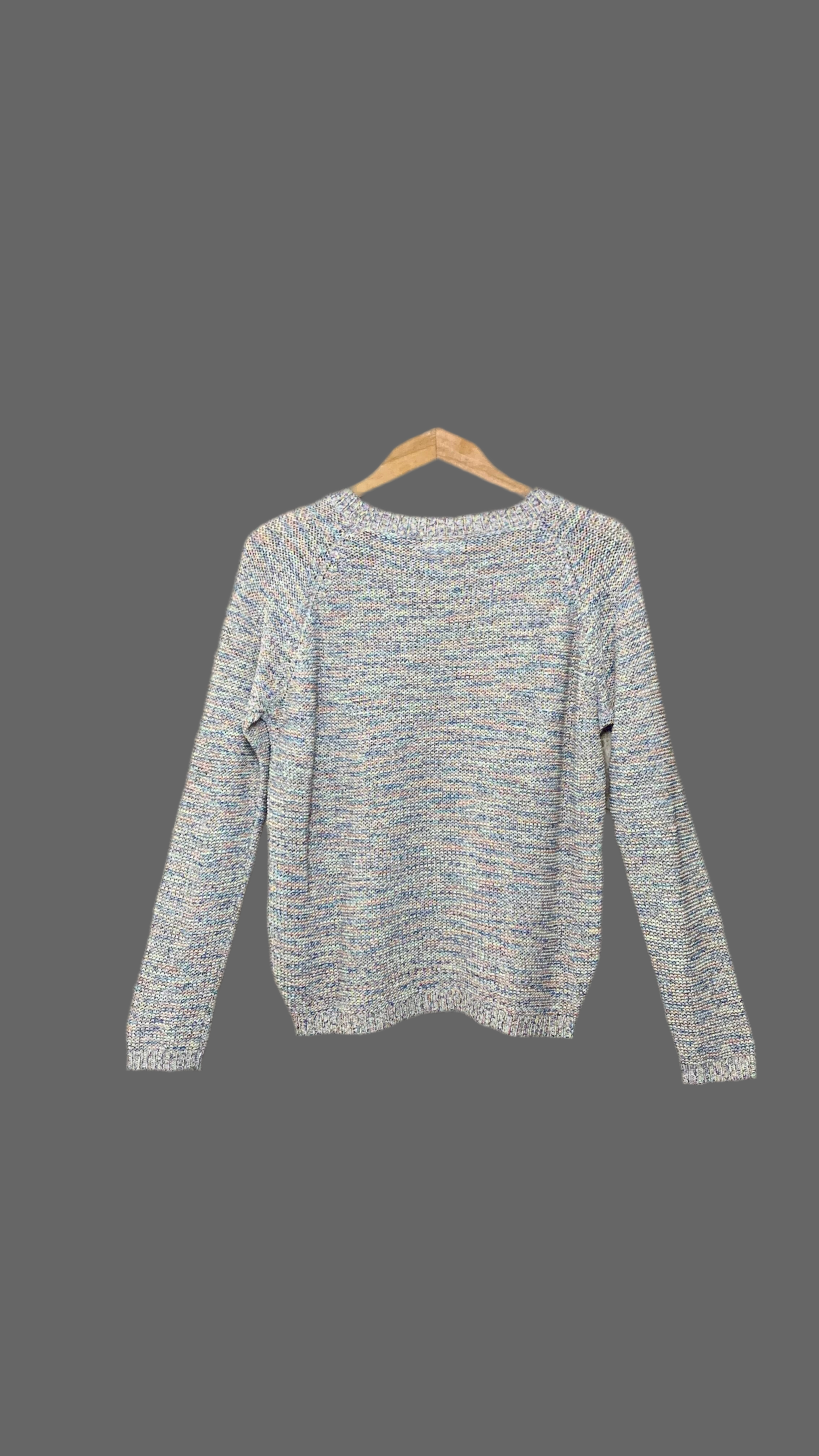 Pull en maille multicolore