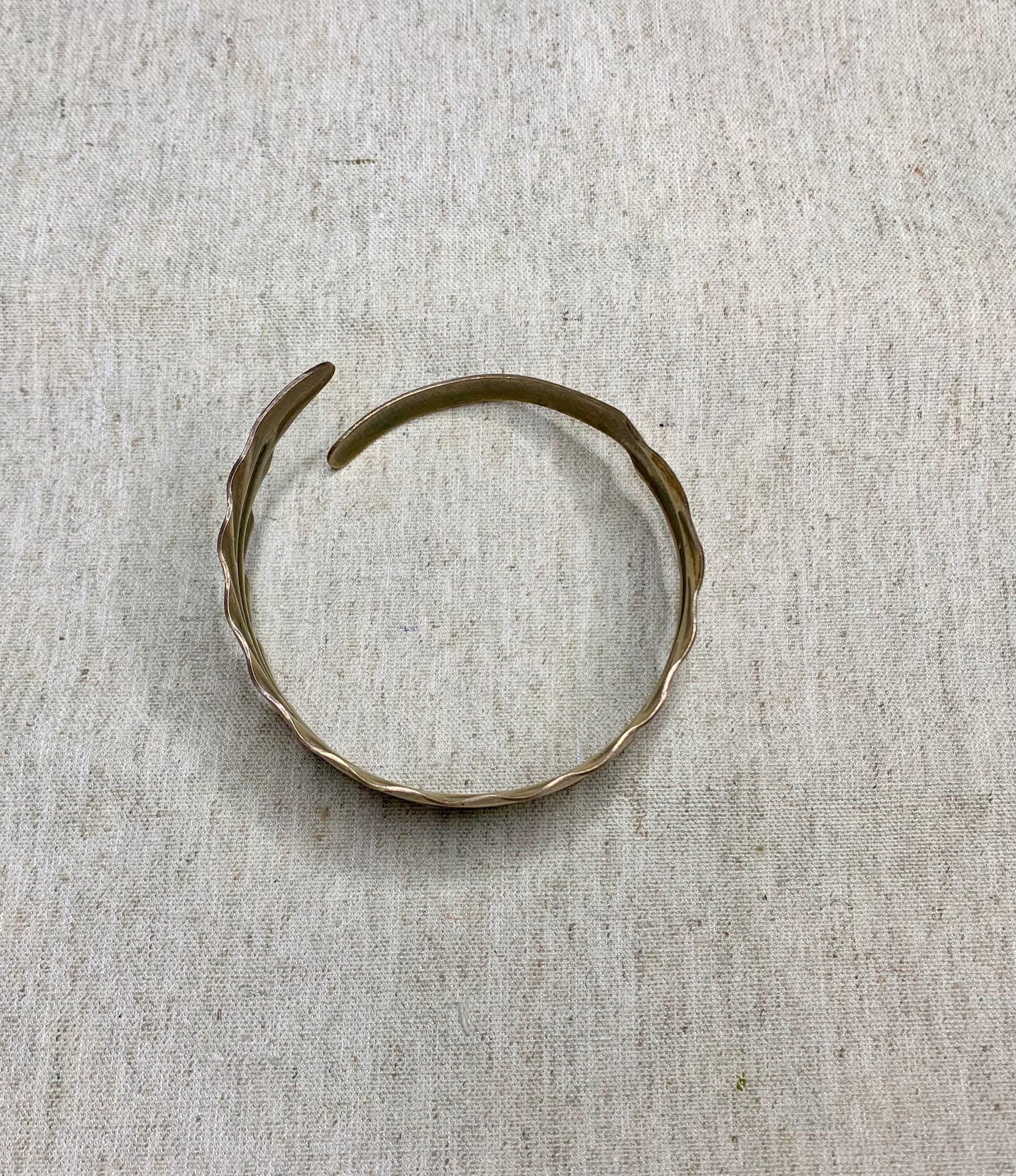Bracelet manchette  laiton - vintage