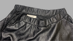 Jupe patineuse effet cuir noir - Voyelles