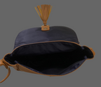 Sac à main en simili cuir camel
