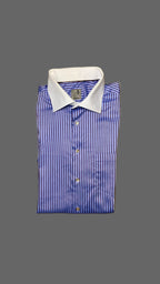 Chemise rayée bleu et marron – Seidensticker