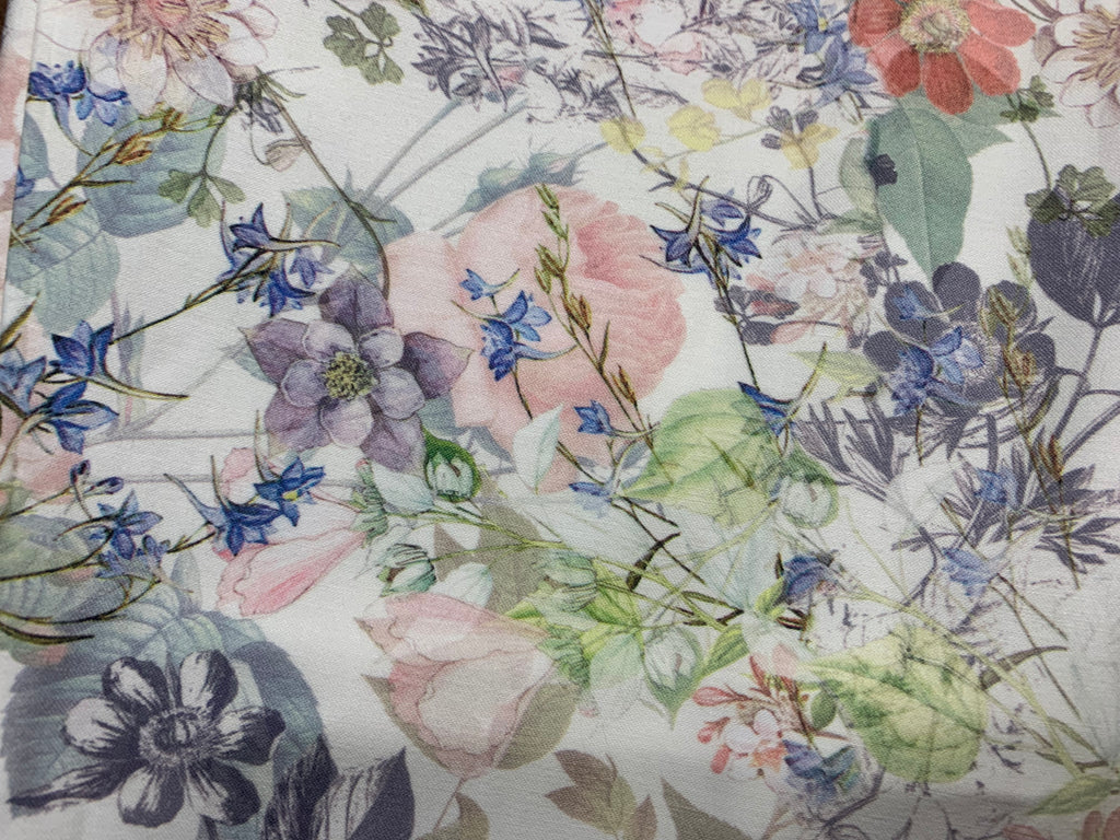 Pantalon fleuri blanc - Monoprix