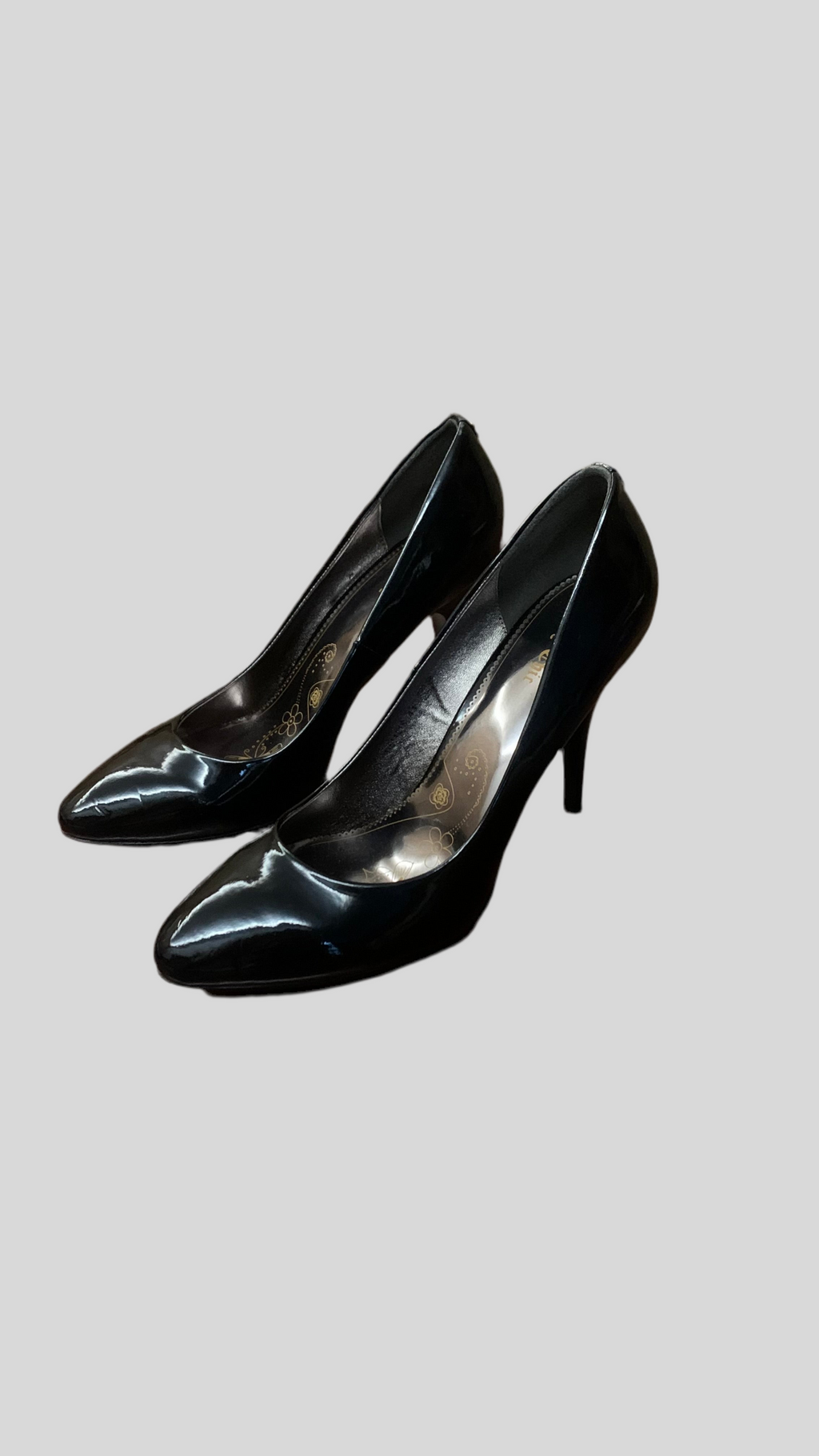 Escarpins vernis noirs – Lady Chic