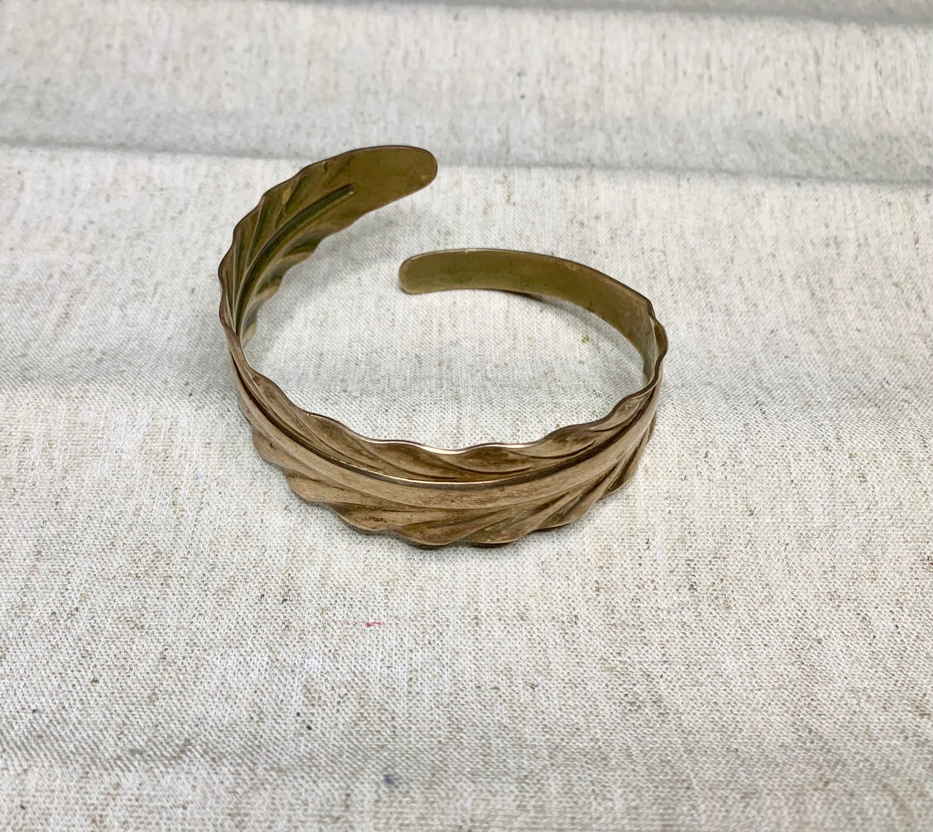 Bracelet manchette  laiton - vintage