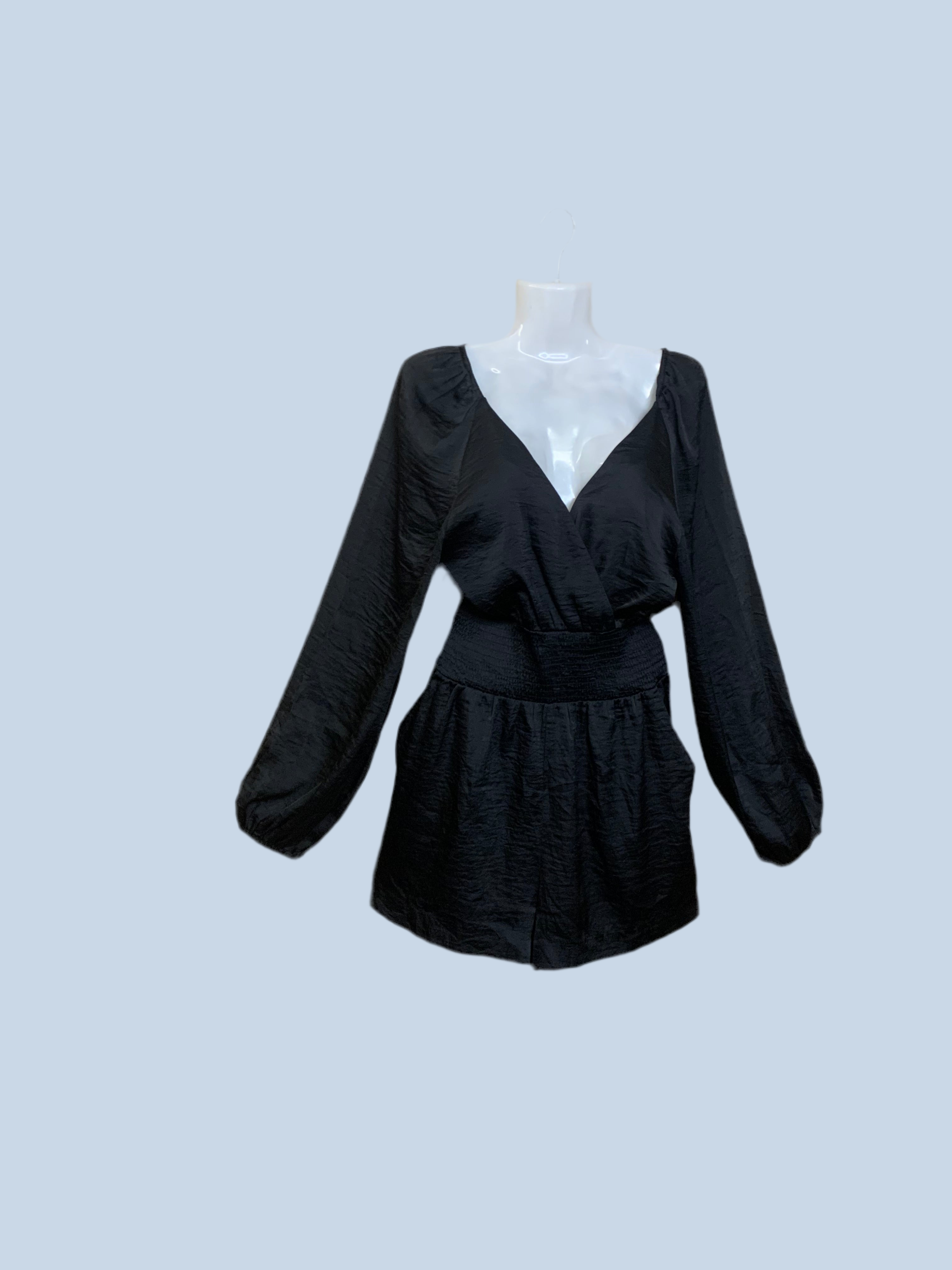 Combishort noir satiné - H&M