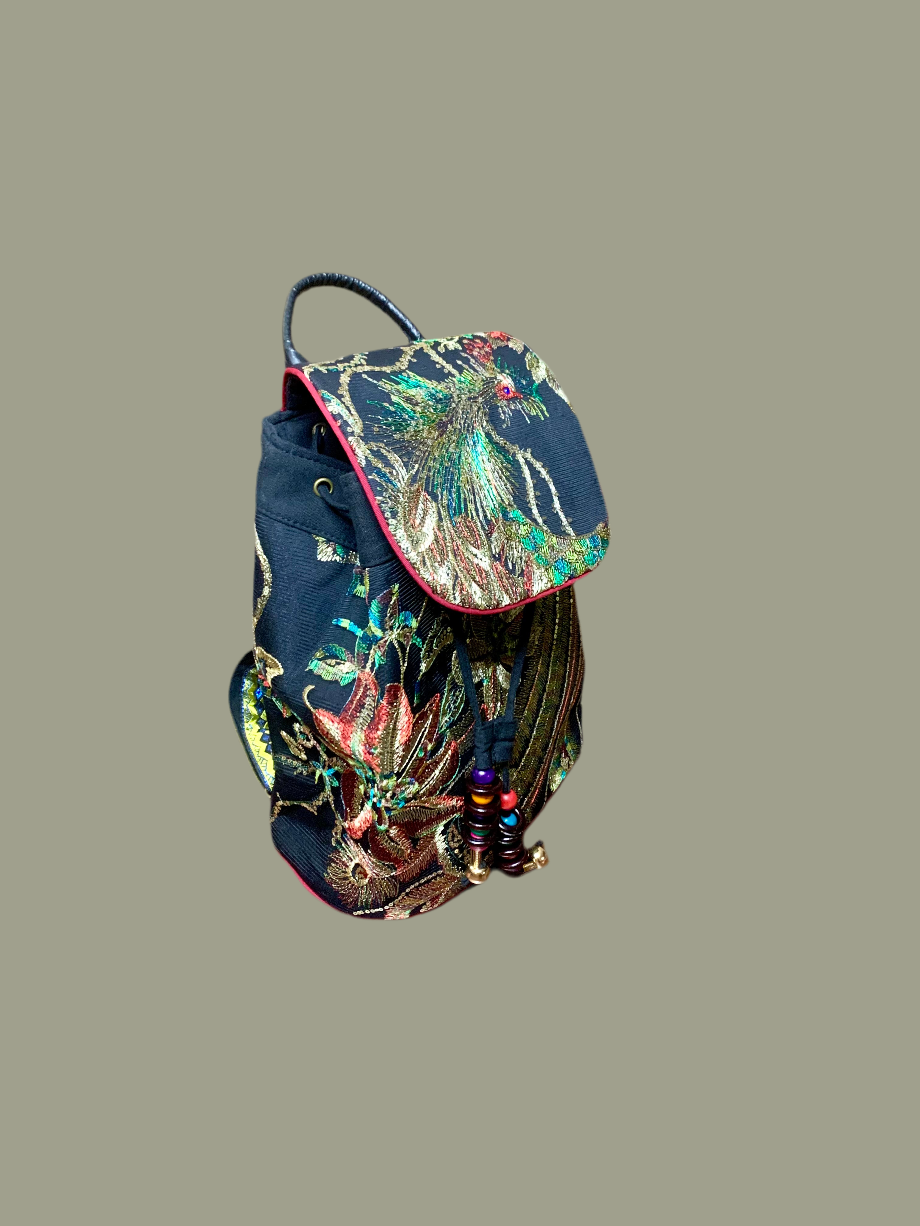 Sac à dos brodé style ethnique