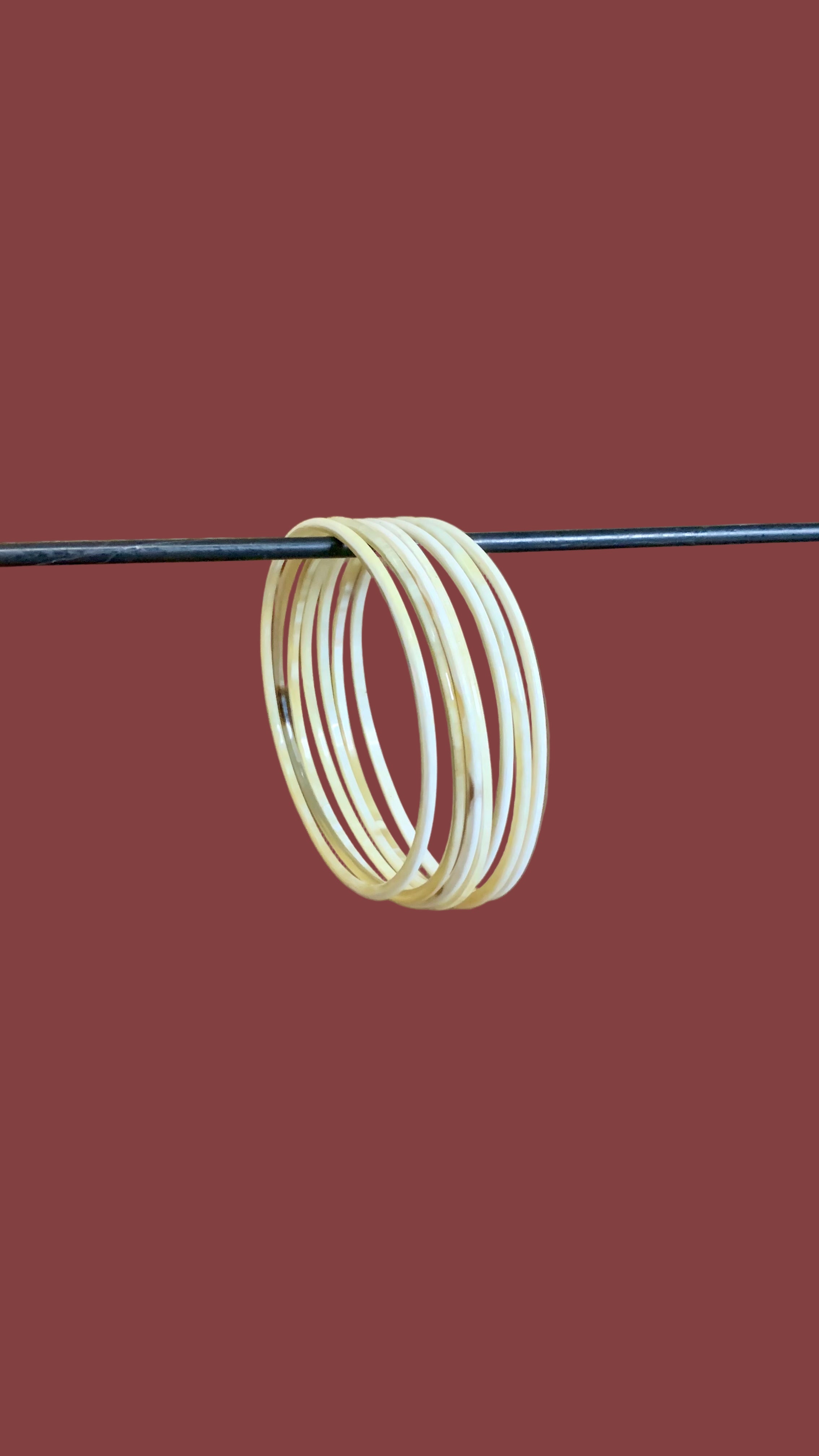 lot de 7 bracelets en corne de buffle